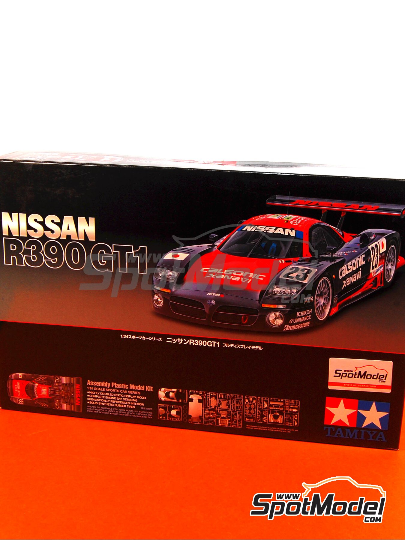 Tamiya 24192: Car scale model kit 1/24 scale - Nissan R390 GT1