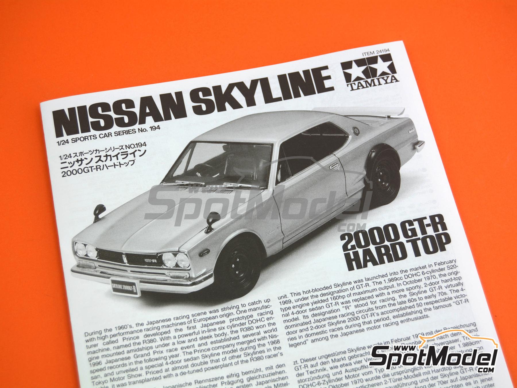 Tamiya 24194: Car scale model kit 1/24 scale - Nissan Skyline 2000