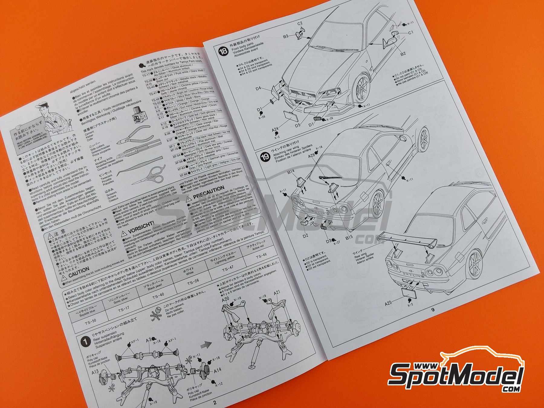 Tamiya 24210: Car scale model kit 1/24 scale - Nissan Skyline GT-R