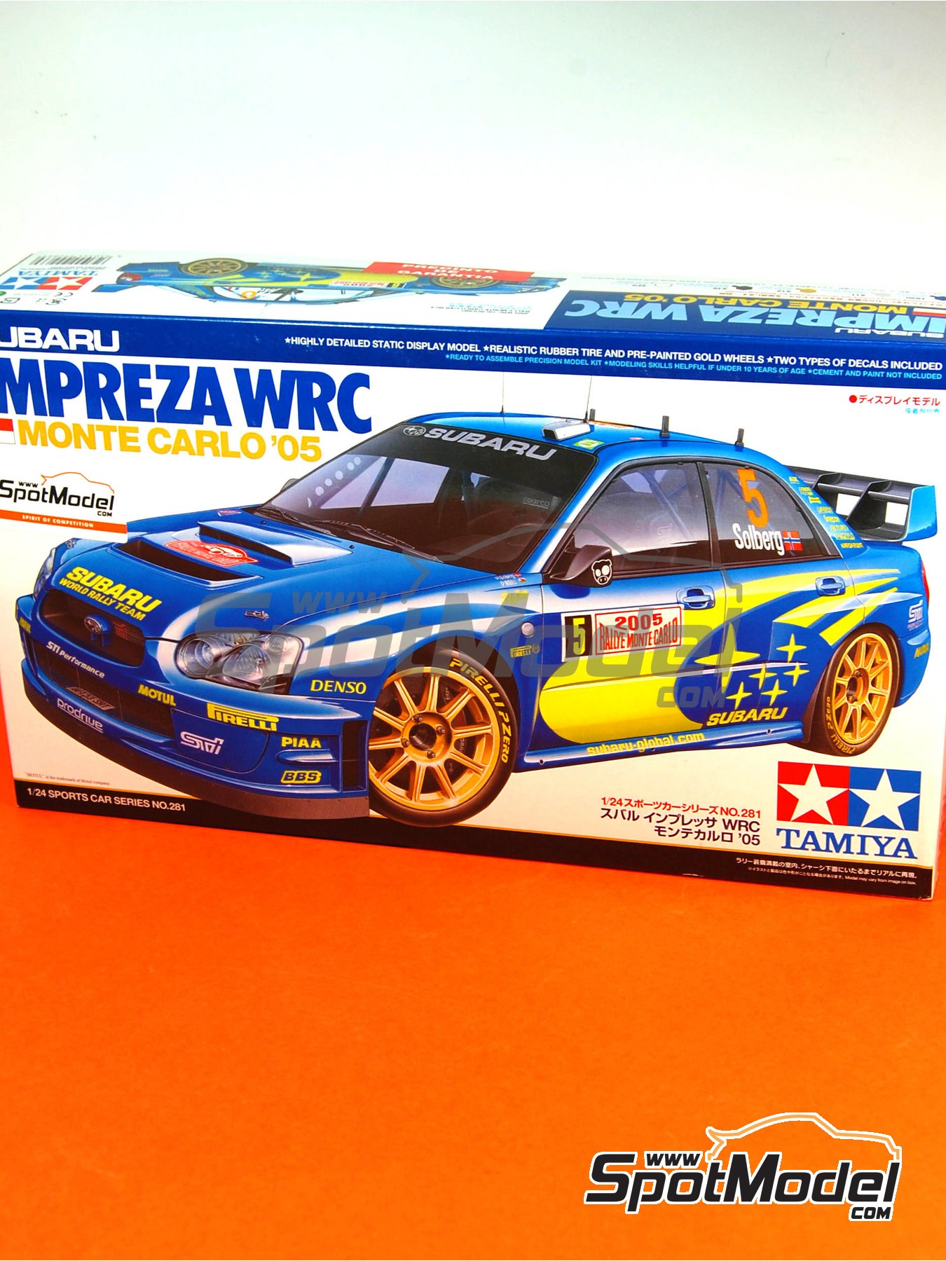 Subaru Impreza WRC Monte Carlo '05  Tamiya 1/24 plastic model kit 24281 