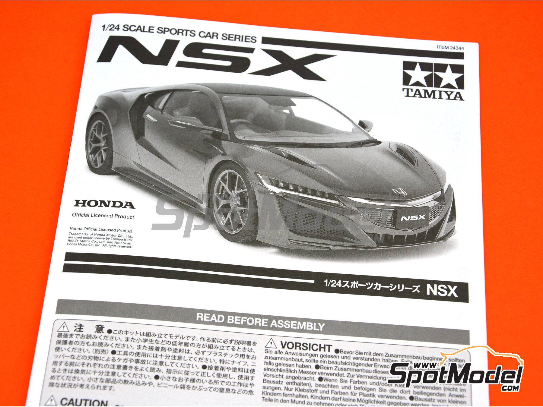 HONDA NSX Tamiya 1:24 plastic model kit 24344 