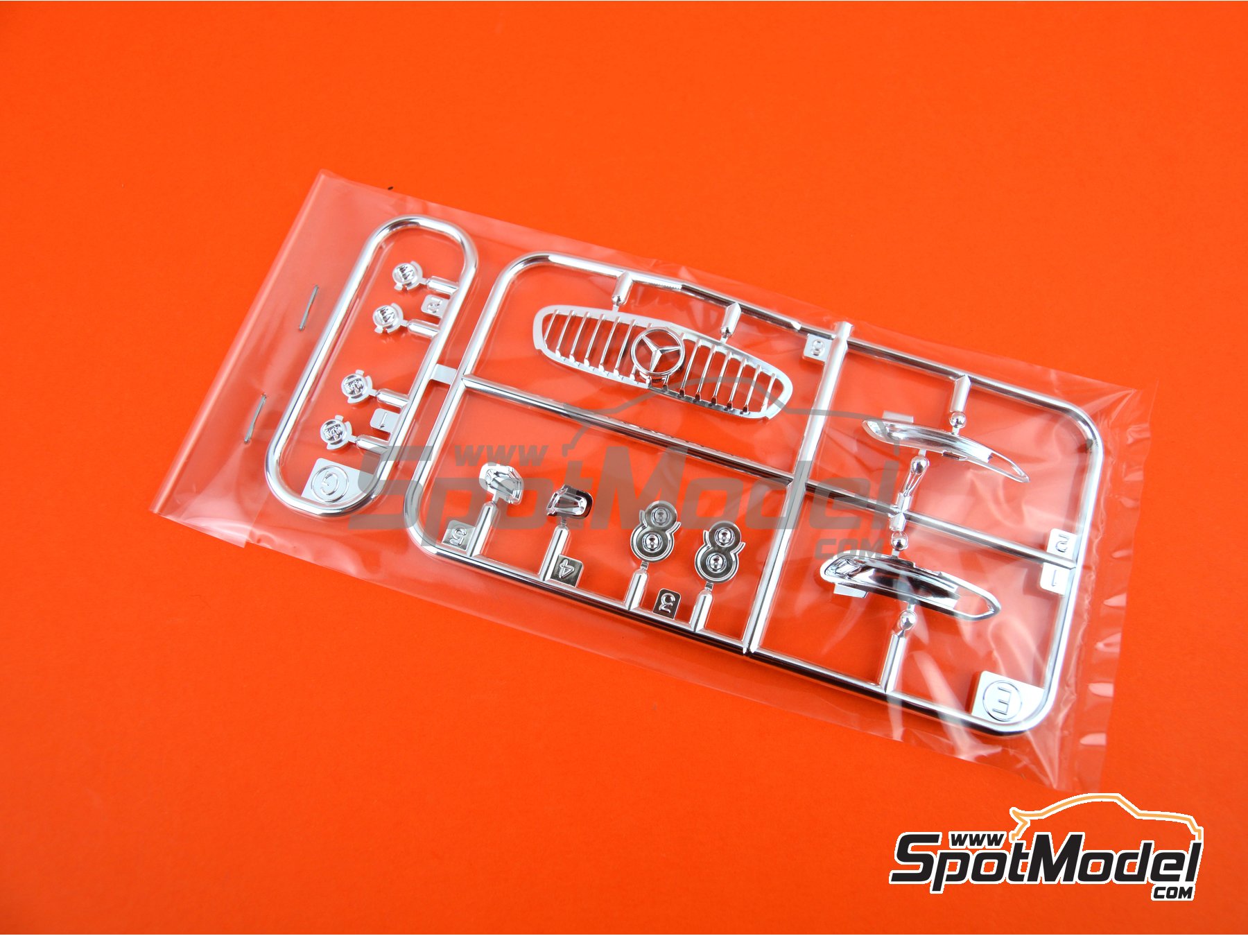 Image 8: Mercedes Benz AMG GT3 | Car scale model kit in 1/24 scale manufactured by Tamiya (ref.&nbsp;TAM24345, also 4950344243457 and 24345)