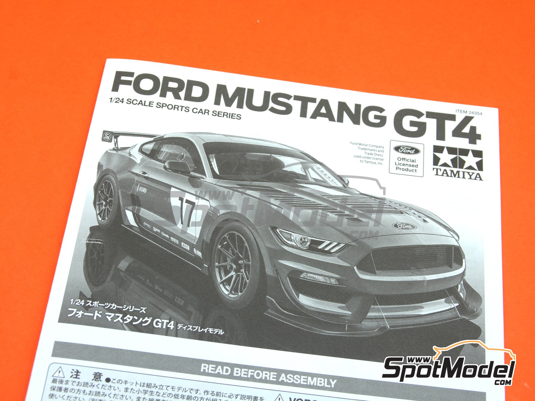 TAM24354 1:24 Tamiya Ford Mustang GT4 - Sprue Brothers Models LLC