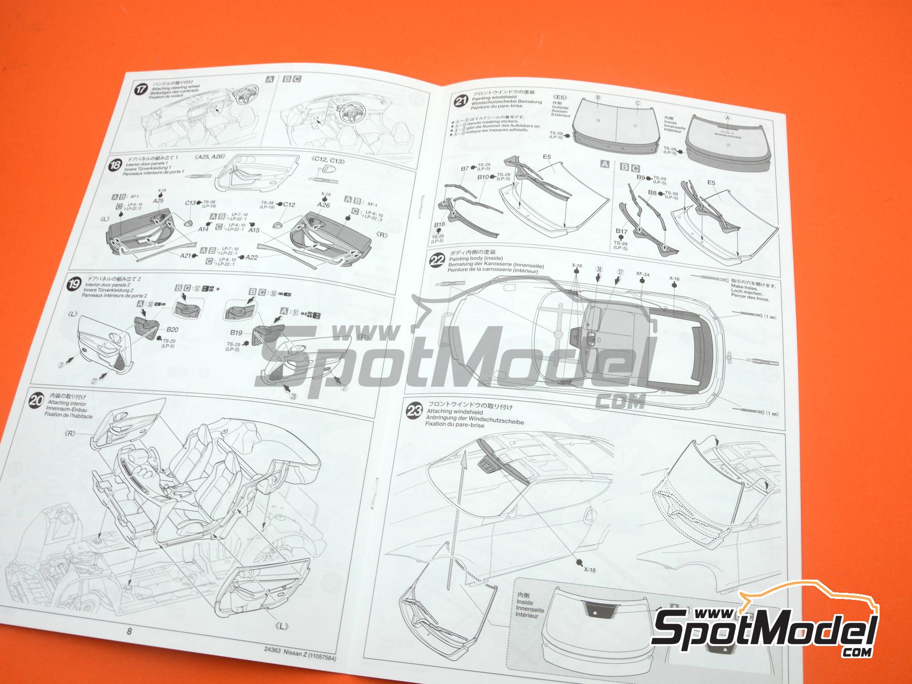 Tamiya 24363: Car scale model kit 1/24 scale - Nissan Fairlady Z
