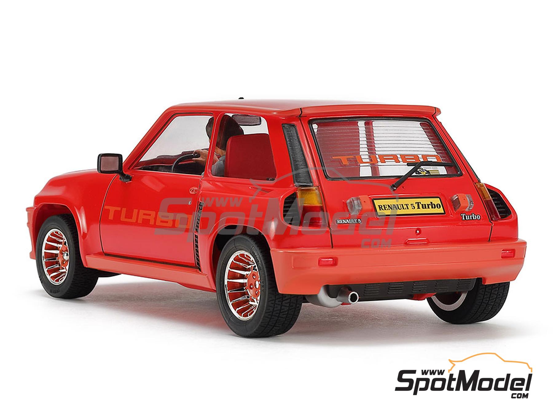 Image 4: Renault 5 Turbo | Car scale model kit in 1/24 scale manufactured by Tamiya (ref.&nbsp;TAM24368, also 4950344243686 and 24368)