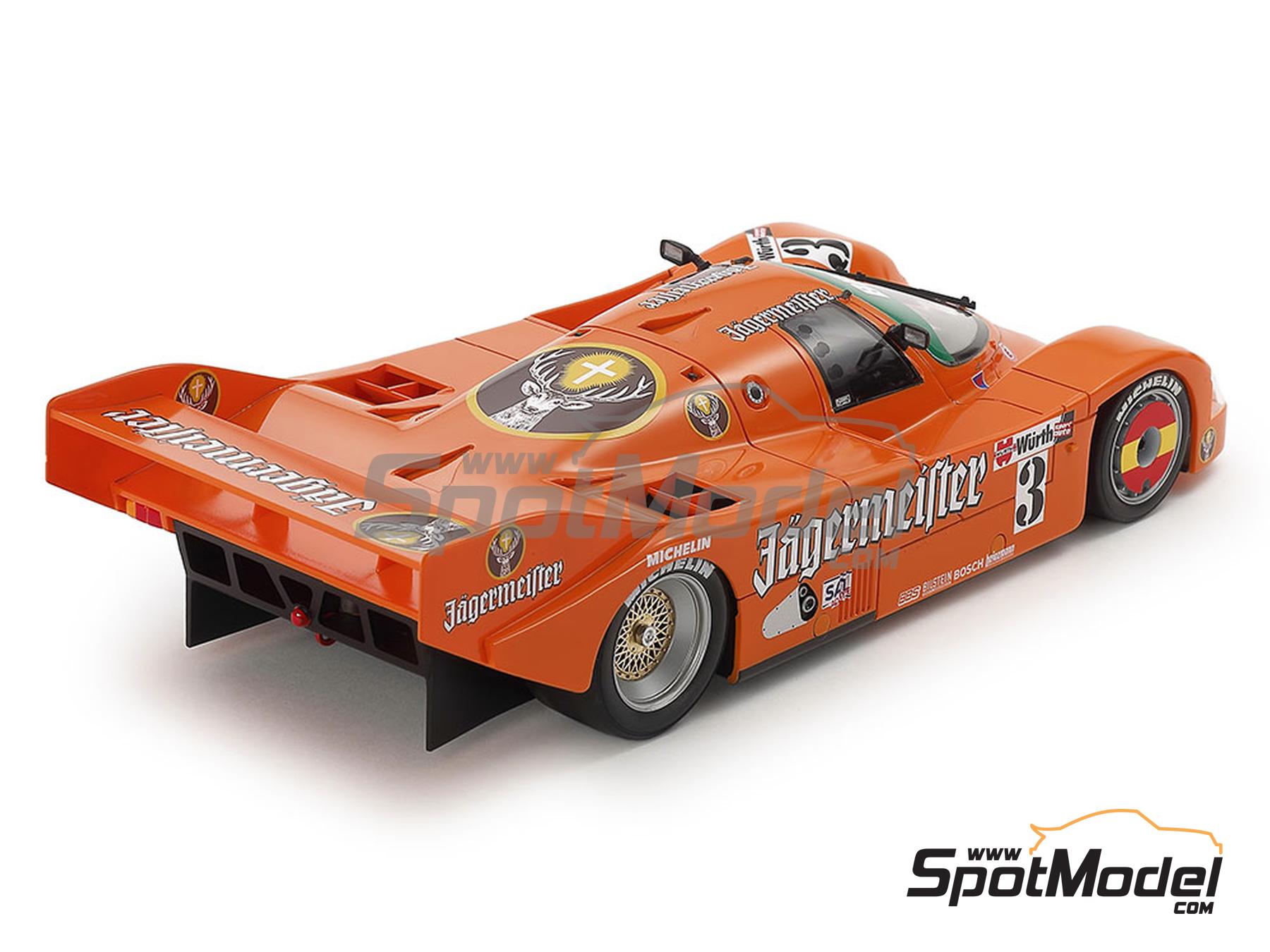 Image 3: Porsche 962C Equipo Brun Motorsport patrocinado por J&auml;germeister - 200 Millas de Norisring 1987 | Maqueta de coche en escala&nbsp;1/24 fabricado por Tamiya (ref.&nbsp;TAM24372, tambien 4950344243723 y 24372)