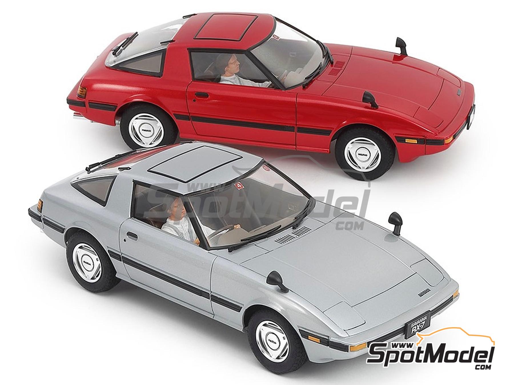 Image 9: Mazda Savanna RX-7 | Car scale model kit in 1/24 scale manufactured by Tamiya (ref.&nbsp;TAM24375, also 4950344243754 and 24375)