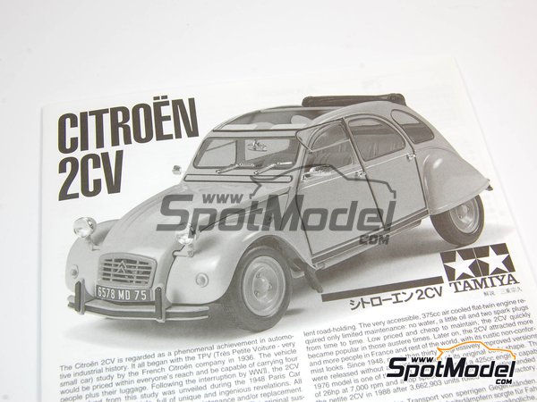 Image 1: Citro&euml;n 2CV | Model car kit in 1/24 scale manufactured by Tamiya (ref.&nbsp;TAM25415, also 25415)
