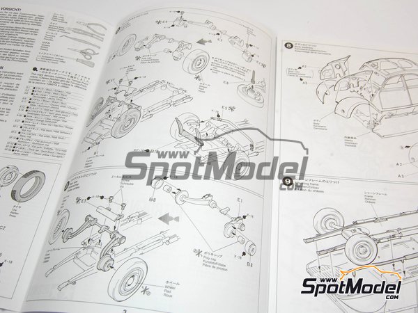Image 2: Citro&euml;n 2CV | Model car kit in 1/24 scale manufactured by Tamiya (ref.&nbsp;TAM25415, also 25415)