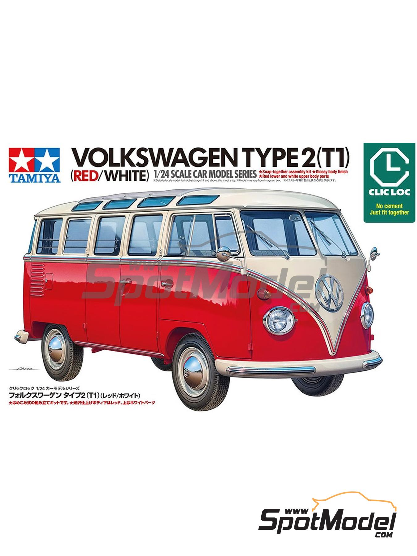 Tamiya 28101: Van scale model kit 1/24 scale - Volkswagen Type 2