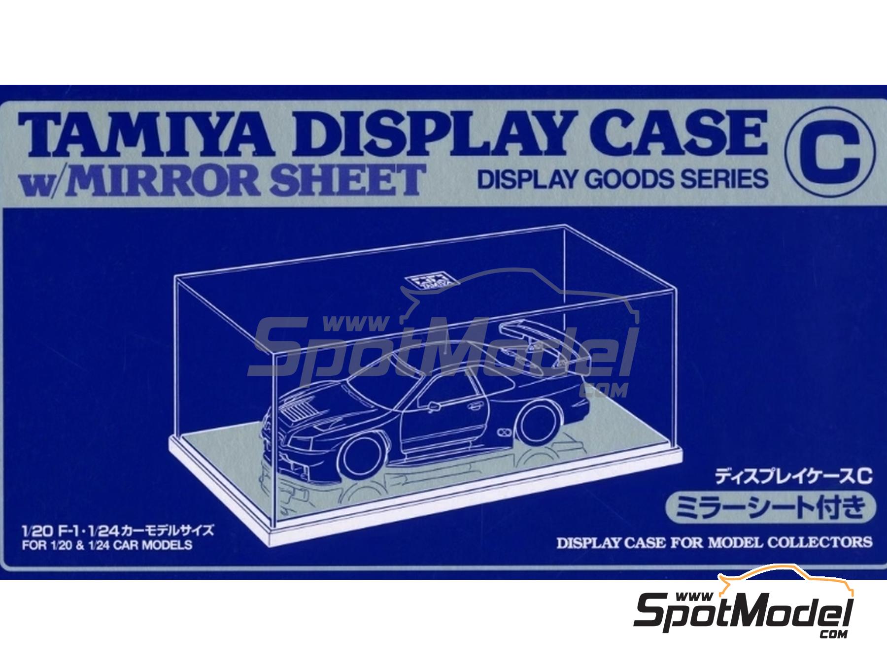 Image 3: Display case C with mirror sheet - 1/24, 1/20 vehicles | Display case in 1/24 scale manufactured by Tamiya (ref.&nbsp;TAM73008, also 4950344730087 and 73008)