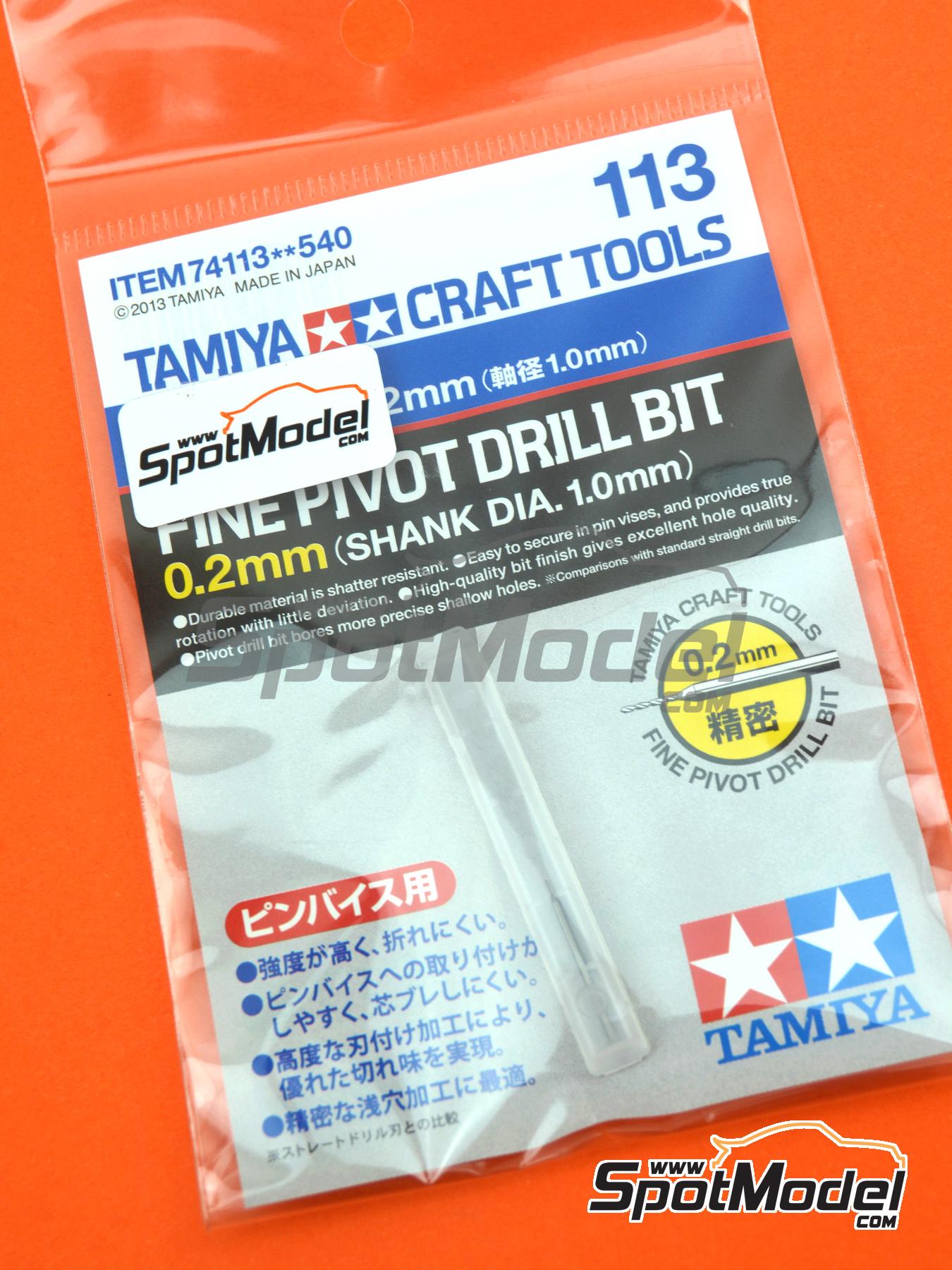 Fine Pivot Drill Bits (Shank Dia. 1.0mm)