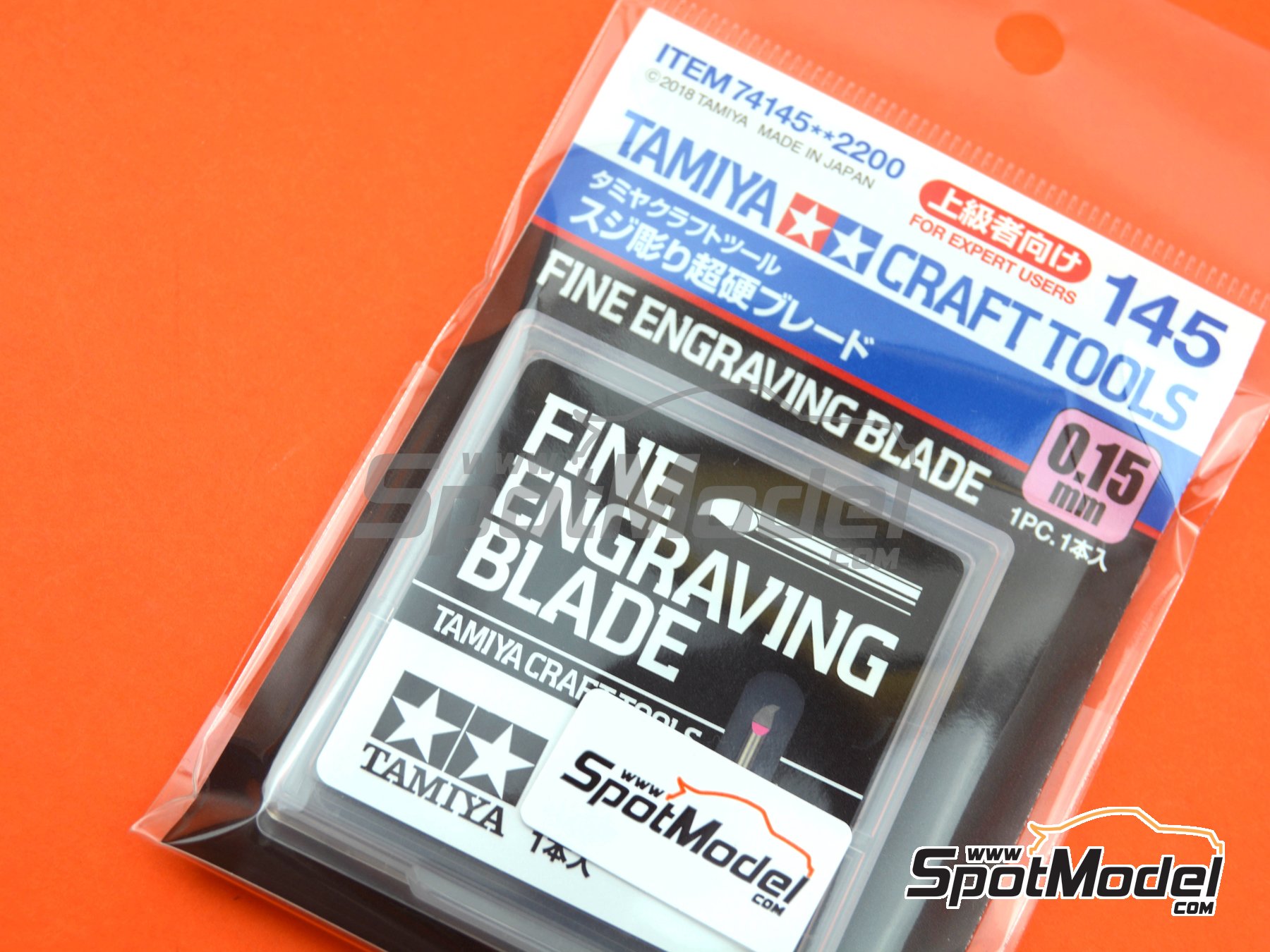 Image 3: Fine engraving blade 0.15mm | Scriber manufactured by Tamiya (ref.&nbsp;TAM74145, also 4950344741458 and 74145)