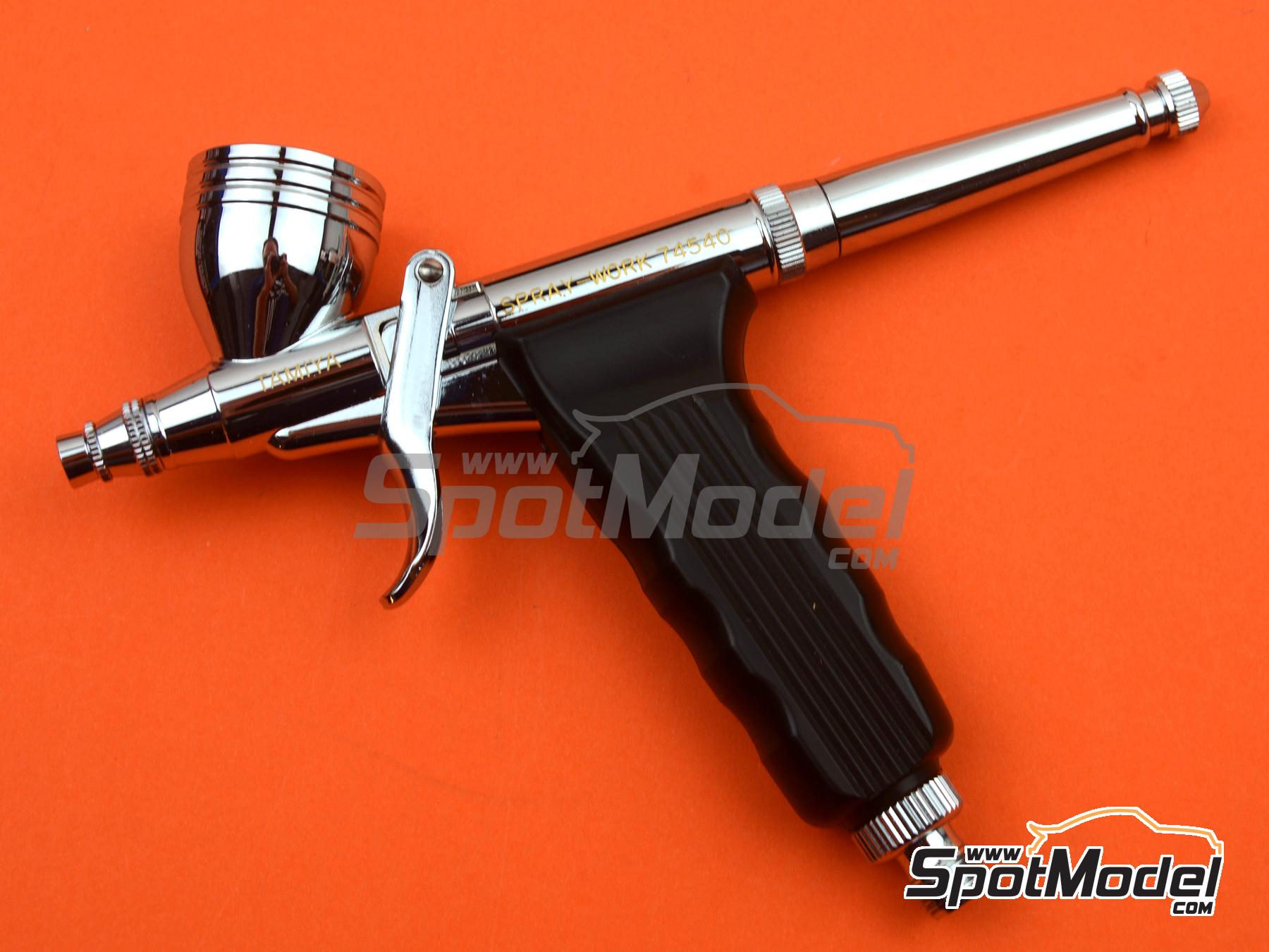 Image 3: Spray-Work HG Trigger-Type Airbrush with Integrated Cup | Airbrush manufactured by Tamiya (ref.&nbsp;TAM74540, also 4950344745401 and 74540)