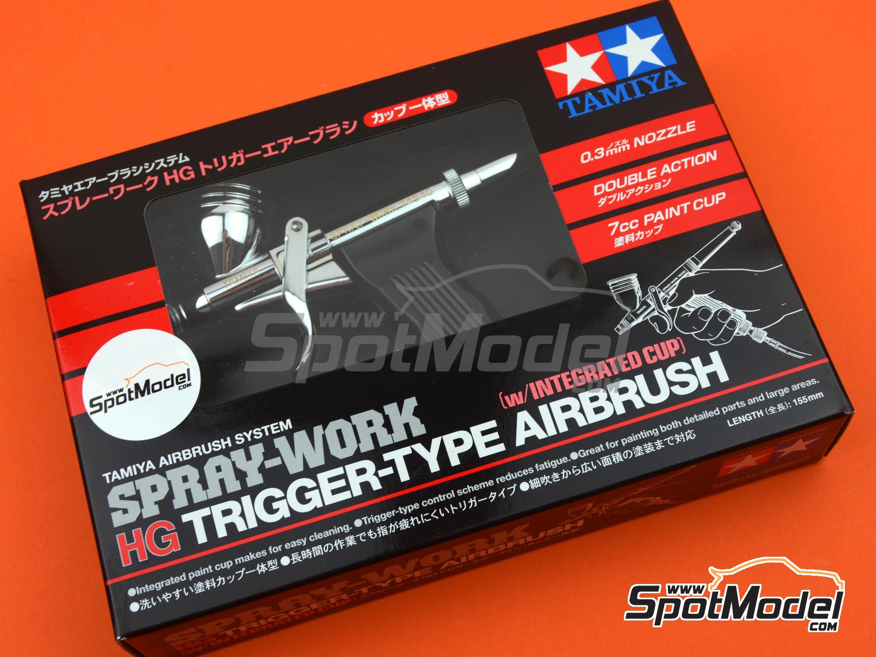 Image 5: Spray-Work HG Trigger-Type Airbrush with Integrated Cup | Airbrush manufactured by Tamiya (ref.&nbsp;TAM74540, also 4950344745401 and 74540)