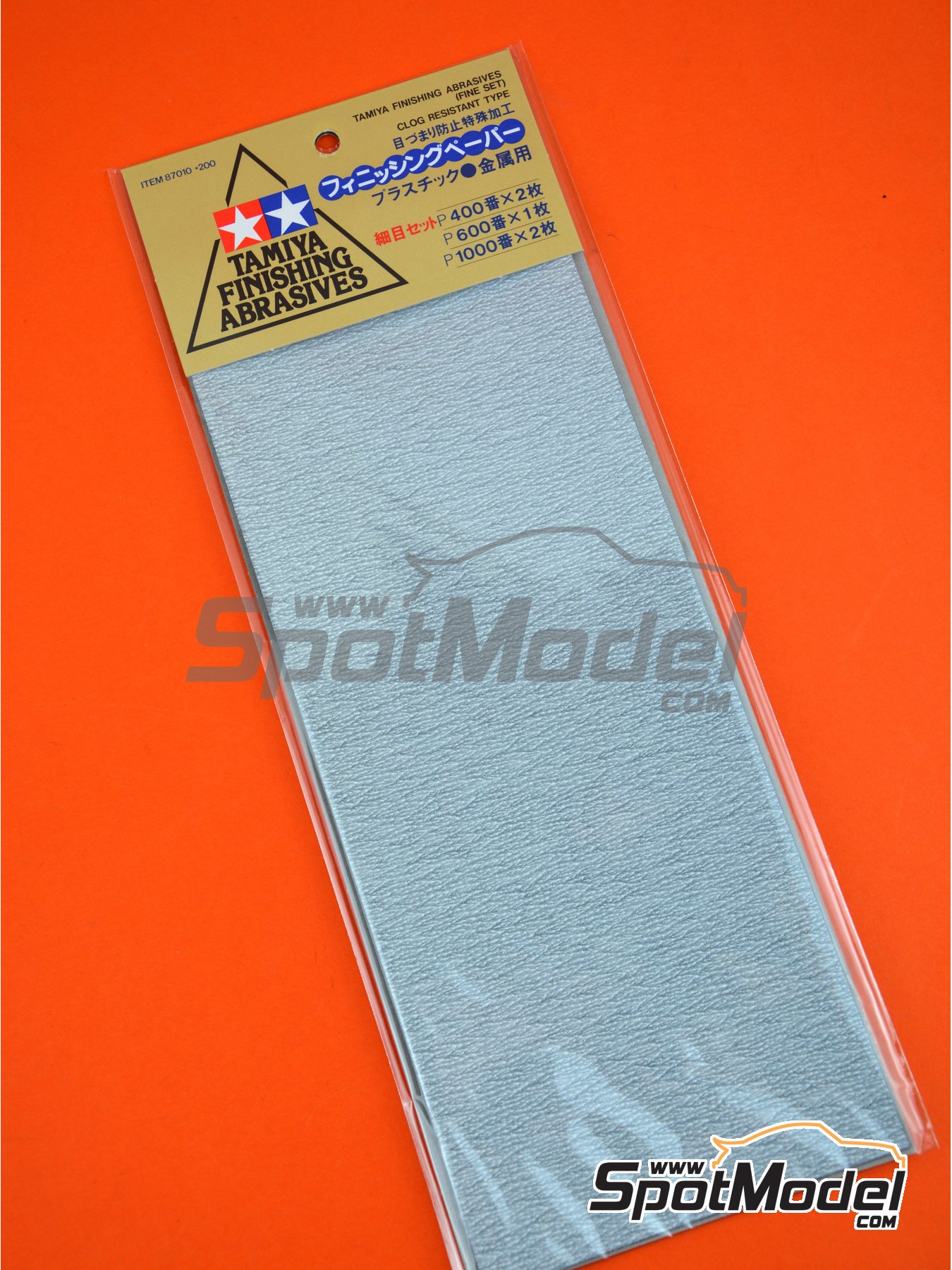 TAMIYA MODEL KIT TOOL CRAFT 87055 Finishing Abrasives Sand Paper P600 3pcs New 