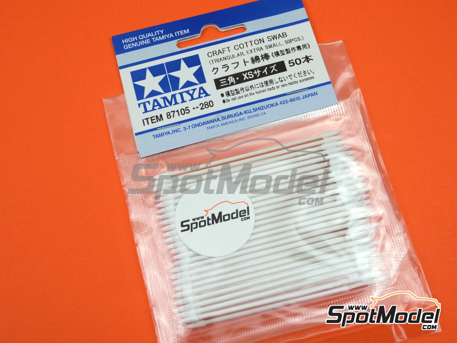 Image 1: Craft Cotton Swab - Triangular - Extra pequeño | Bastoncillos fabricado por Tamiya (ref. TAM87105, tambien 4950344871056 y 87105)