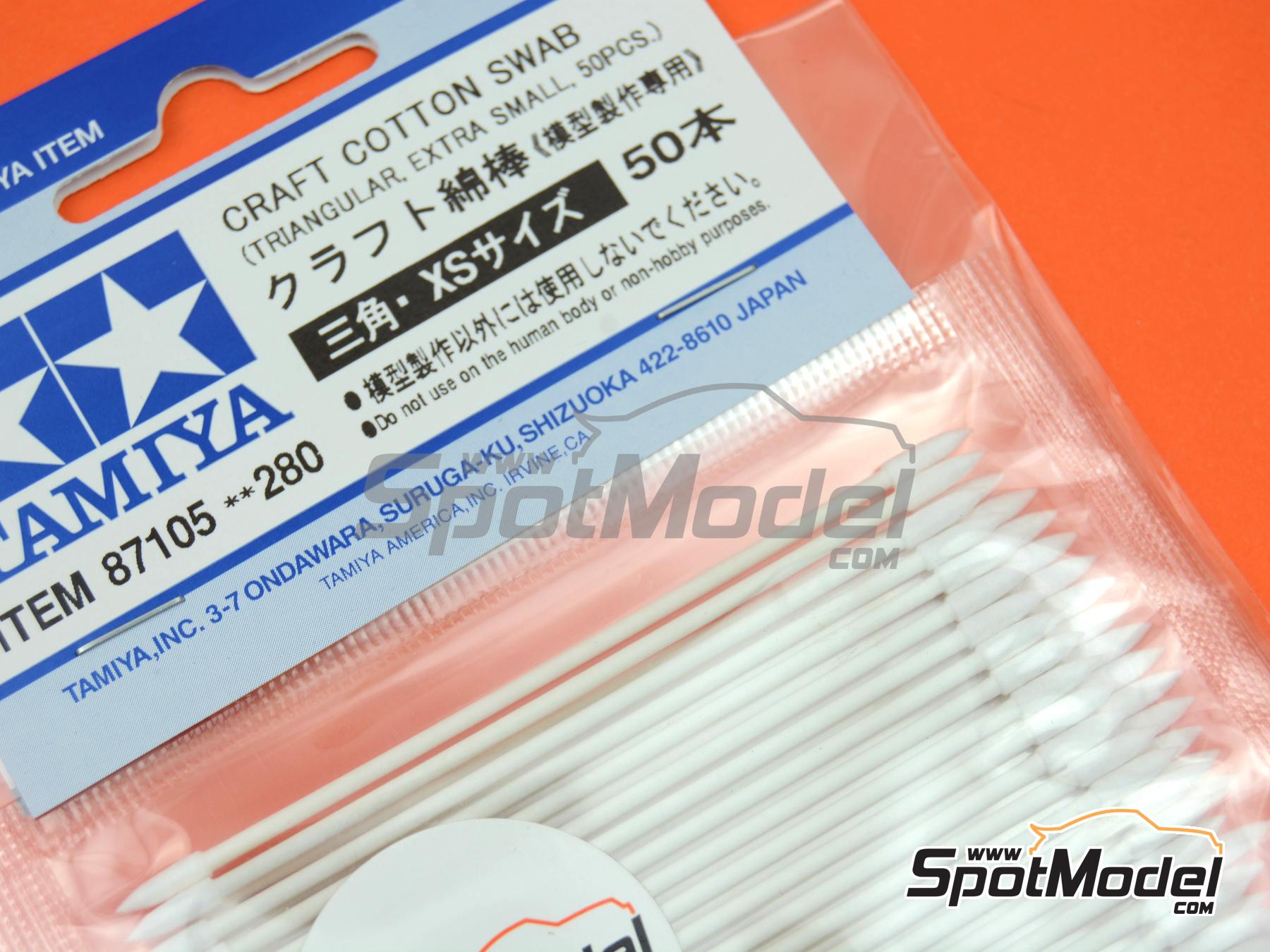 Image 3: Craft Cotton Swab - Triangular - Extra pequeño | Bastoncillos fabricado por Tamiya (ref. TAM87105, tambien 4950344871056 y 87105)