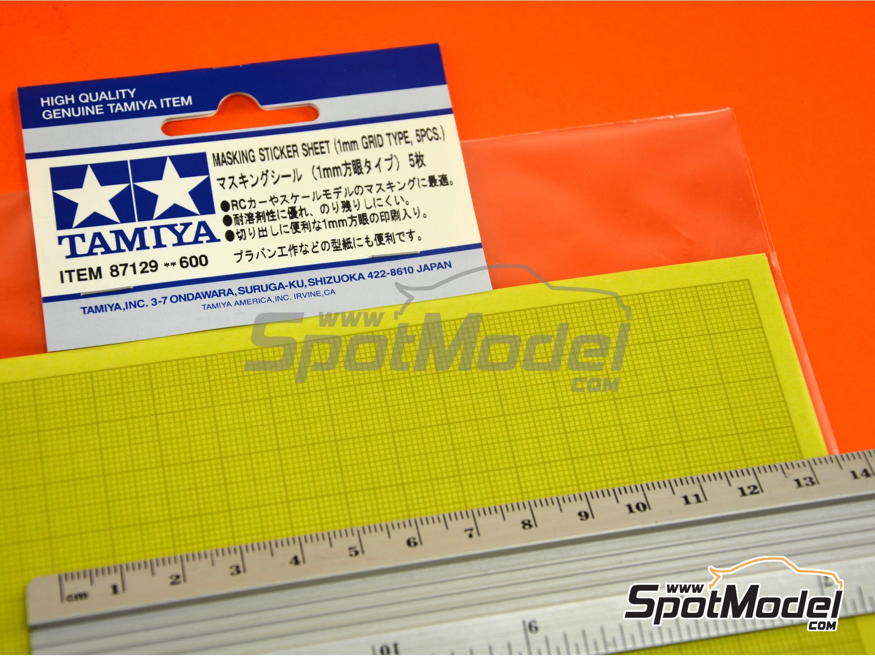 1mm Grid Type Tamiya America 5 TAM87129 Inc Masking Sticker Sheet 