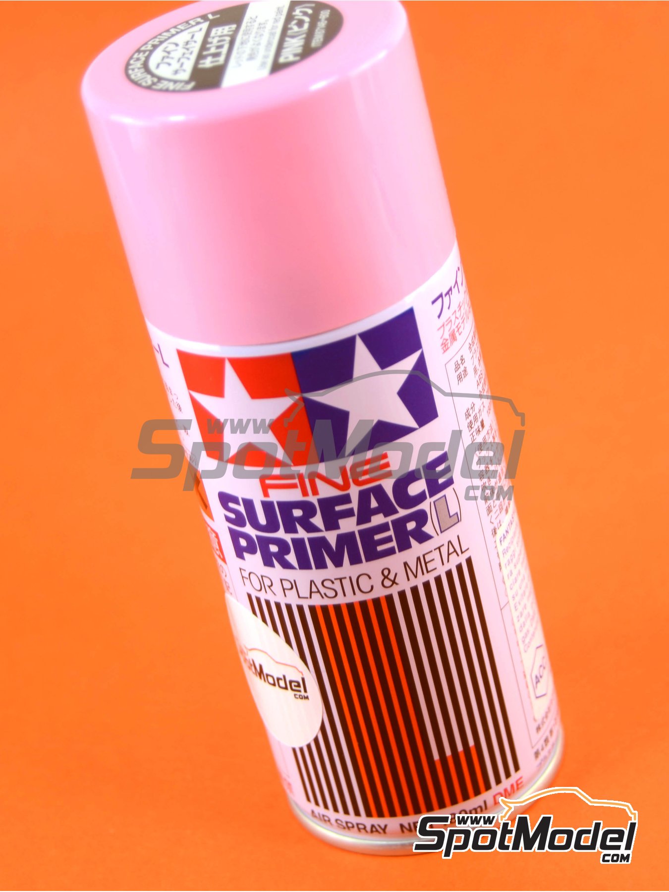 Fine Surface Primer Pink - 1 x 180ml. Primer manufactured by Tamiya (ref.  TAM87146, also 4950344871469 and 87146)