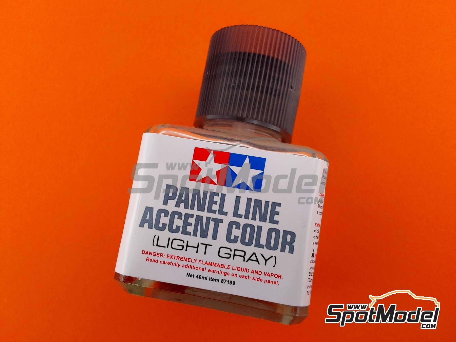 Image 1: Panel line accent color Light Grey - color gris claro - 1 x 40ml | Pintura fabricado por Tamiya (ref.&nbsp;TAM87189, tambien 4950344071807 y 87189)