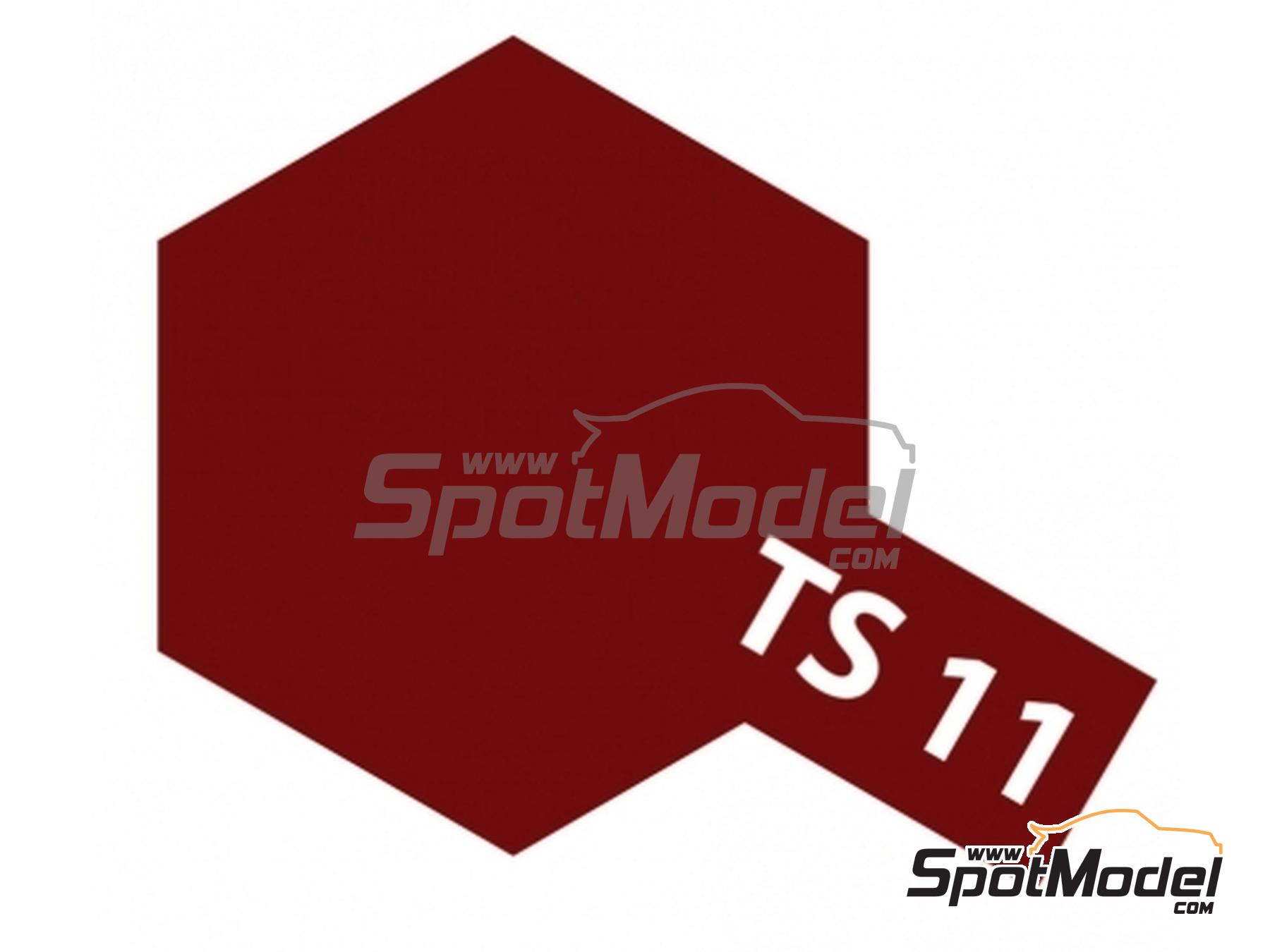 Image 2: Maroon TS-11 - 1 x 100ml | Spray manufactured by Tamiya (ref.&nbsp;TS-11, also 4950344072224, 85011 and TAM85011)