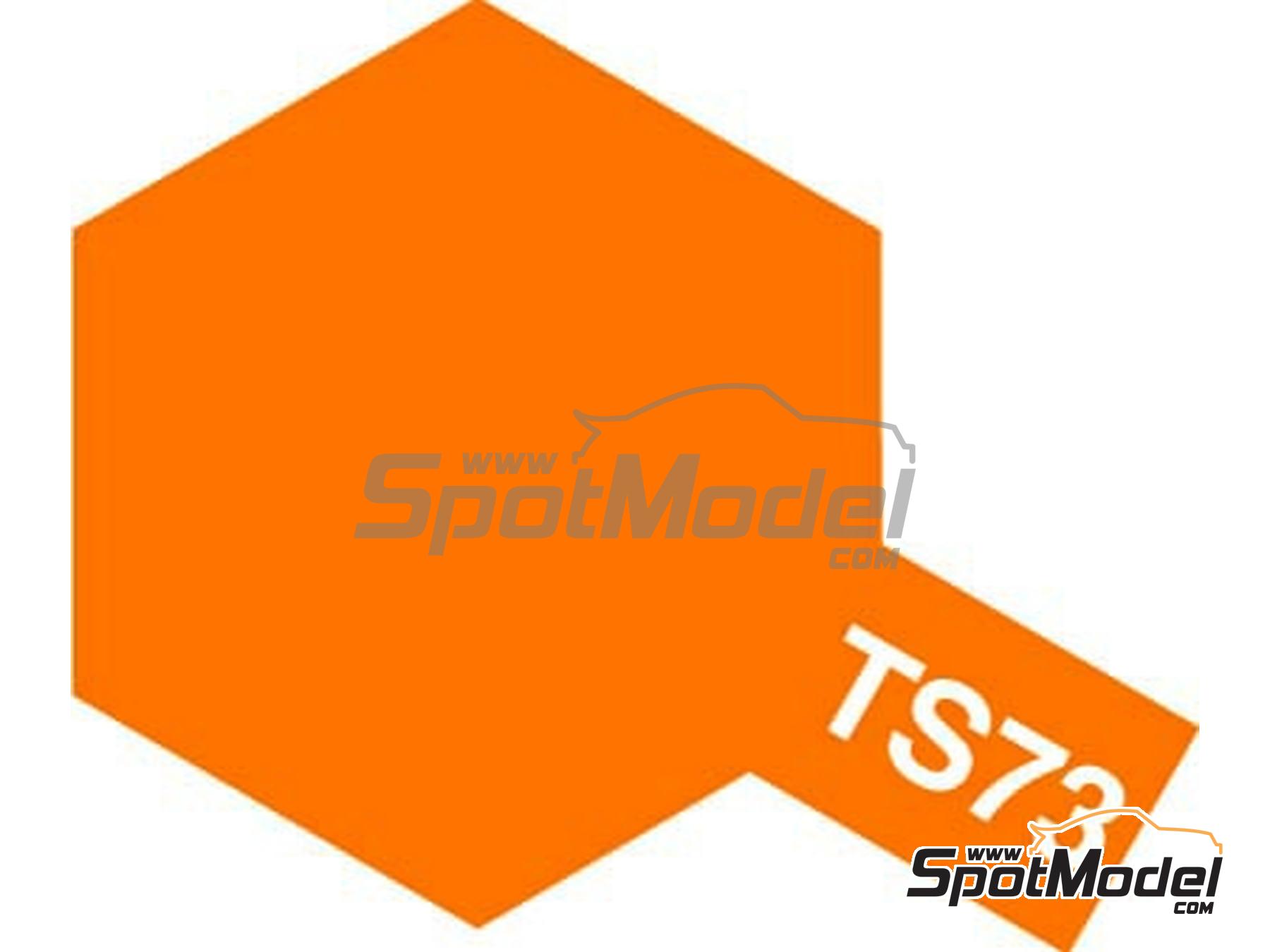 Image 1: Clear Orange TS-73 - 1 x 100ml | Spray manufactured by Tamiya (ref.&nbsp;TS-73, also 85073 and TAM85073)