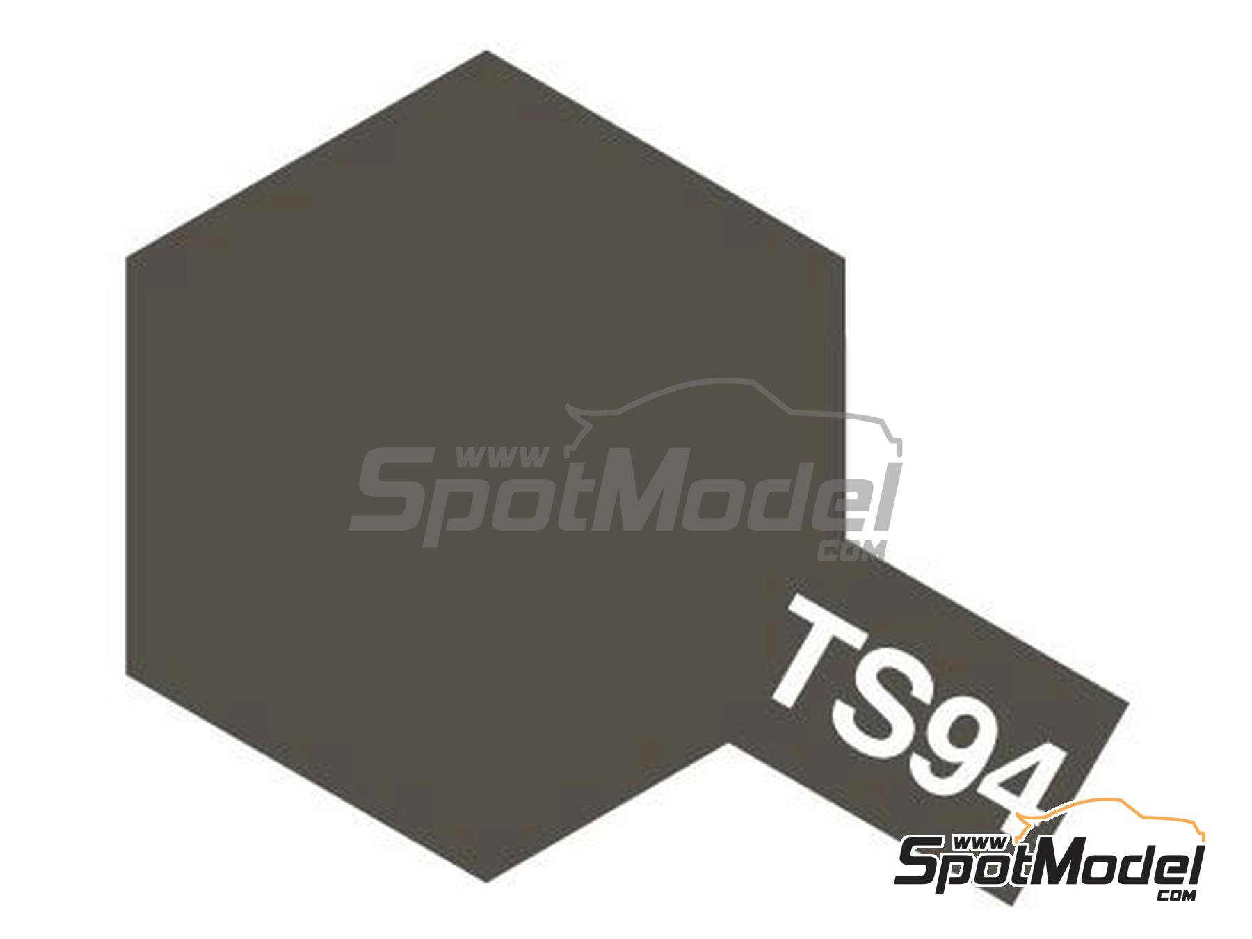 Image 1: Gris metalizado TS-94 Metallic Gray - 1 x 100ml | Spray fabricado por Tamiya (ref.&nbsp;TS-94, tambien 85094 y TAM85094)