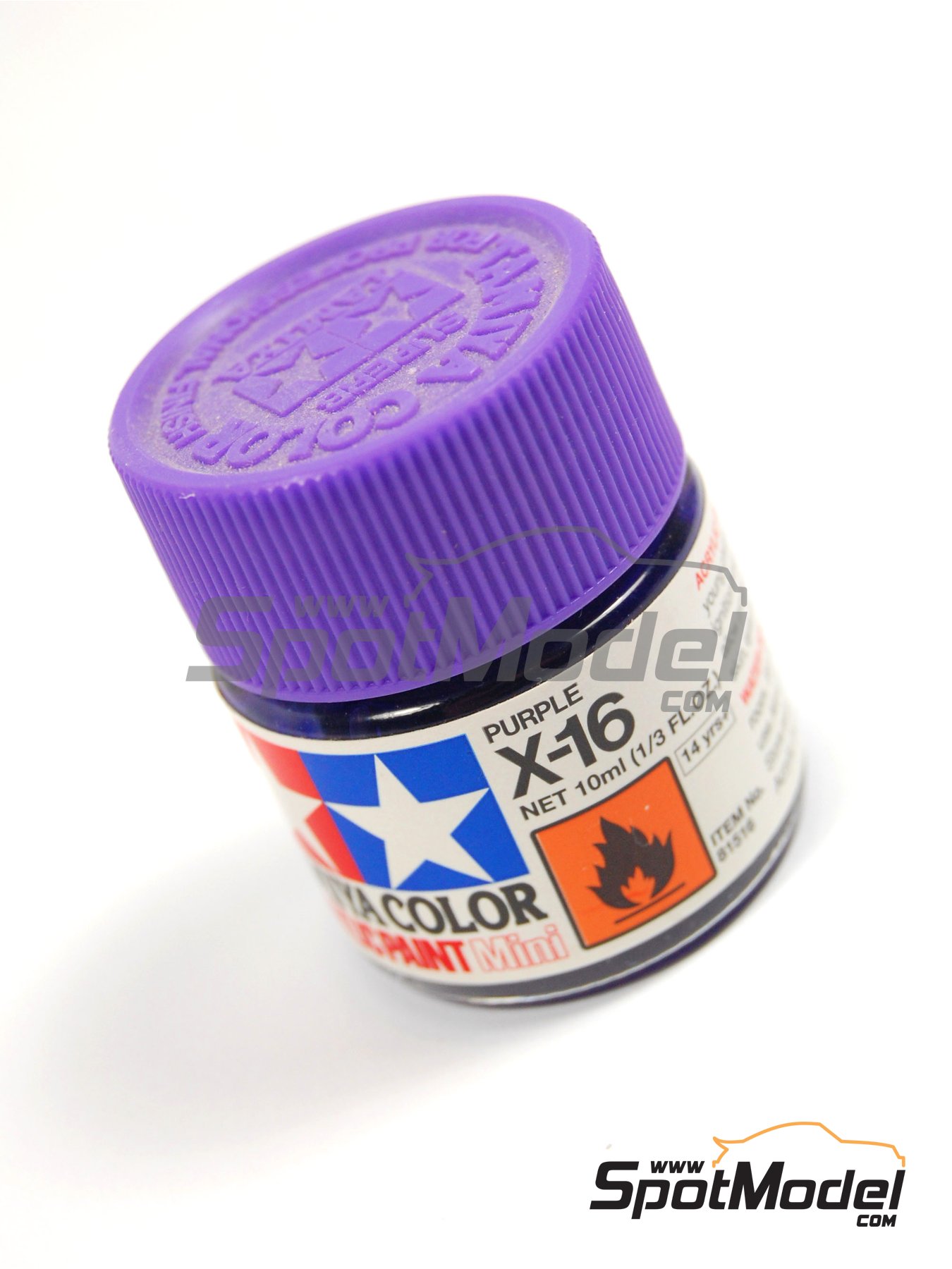 Tamiya 81516: Acrylic paint Purple X-16 1 x 10ml (ref. X-16)