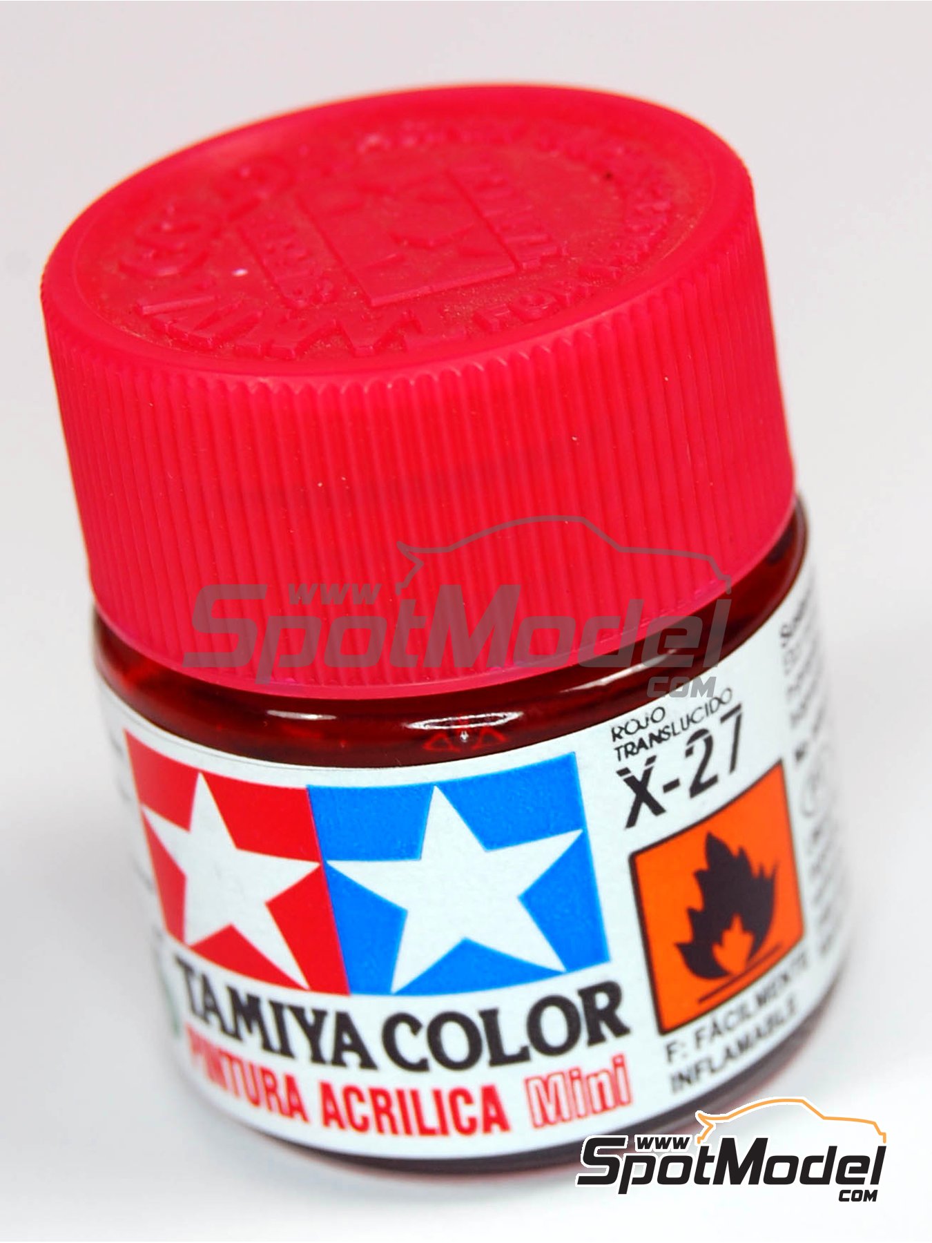 Tamiya 81527: Acrylic paint Clear Red X-27 1 x 10ml (ref. X-27)