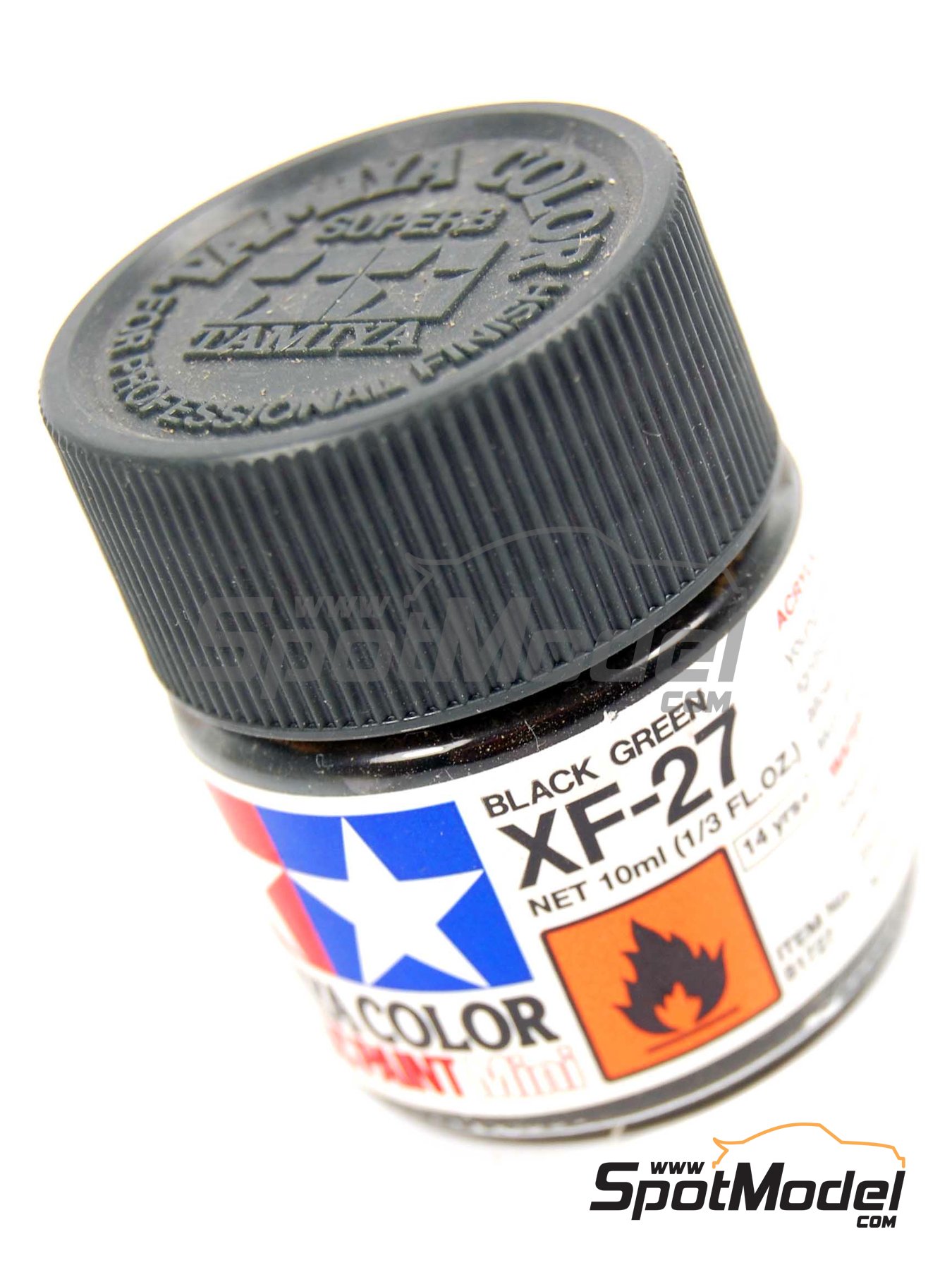 Acrylic Mini X-1 Black 10Ml Bottle / Tamiya USA