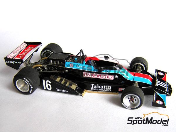 Image 1: Shadow DN8A Equipo Tabatip Shadow Racing patrocinado por F&S Properties - Gran Premio de Formula 1 de Holanda 1976 | Maqueta de coche en escala&nbsp;1/43 fabricado por This Way Up (ref.&nbsp;TWU032, tambien TWU 032)