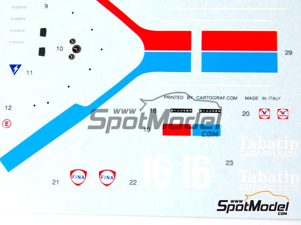Image 9: Shadow DN8A Equipo Tabatip Shadow Racing patrocinado por F&S Properties - Gran Premio de Formula 1 de Holanda 1976 | Maqueta de coche en escala&nbsp;1/43 fabricado por This Way Up (ref.&nbsp;TWU032, tambien TWU 032)