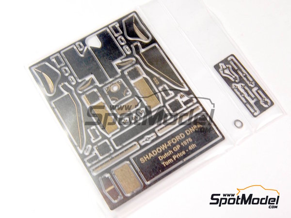 Image 10: Shadow DN8A Equipo Tabatip Shadow Racing patrocinado por F&S Properties - Gran Premio de Formula 1 de Holanda 1976 | Maqueta de coche en escala&nbsp;1/43 fabricado por This Way Up (ref.&nbsp;TWU032, tambien TWU 032)