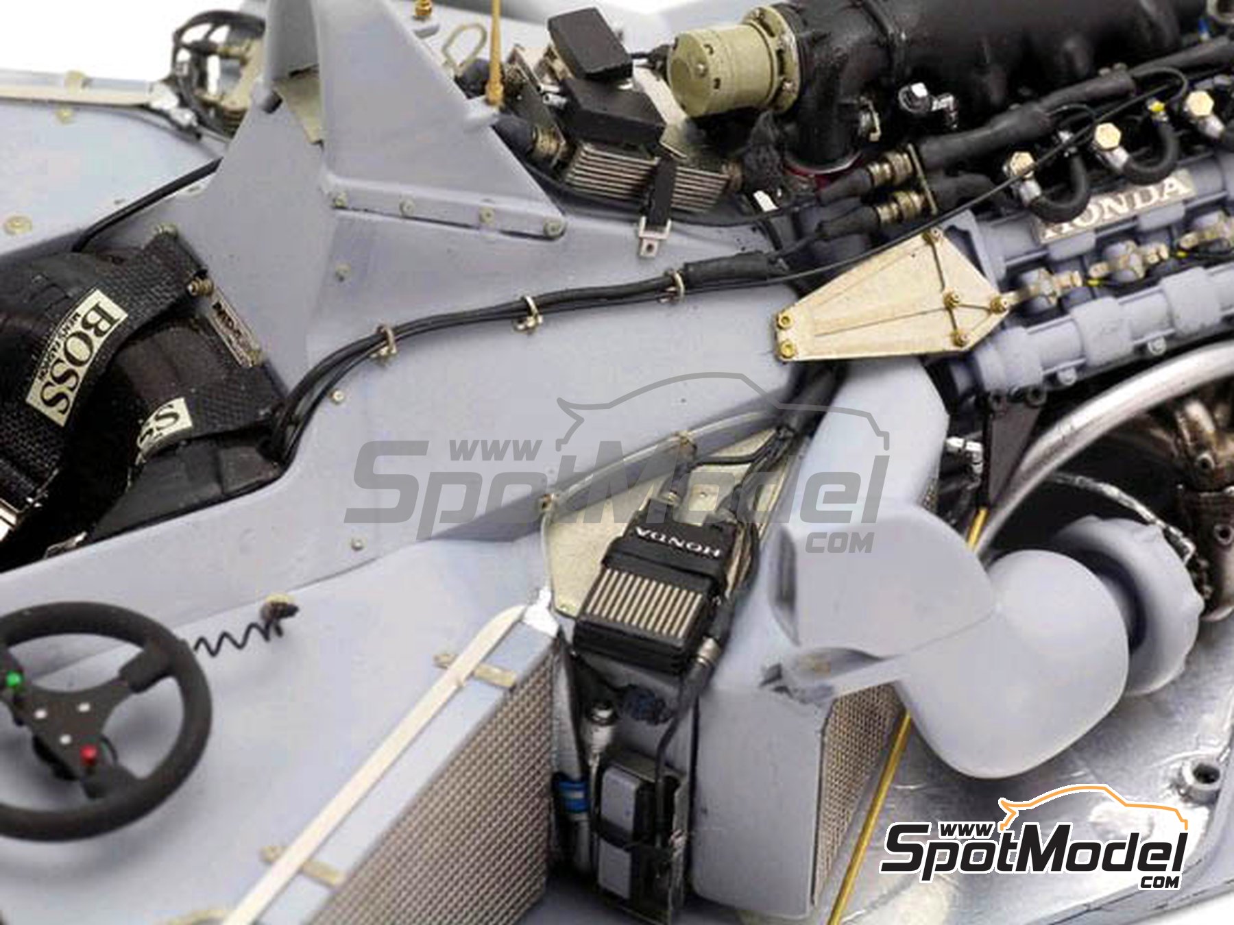 Image 8: McLaren Honda MP4/4 McLaren Racing Limited Team - FIA Formula 1 World Championship 1988 | Detail up set in 1/20 scale manufactured by Top Studio (ref.&nbsp;MD29011)