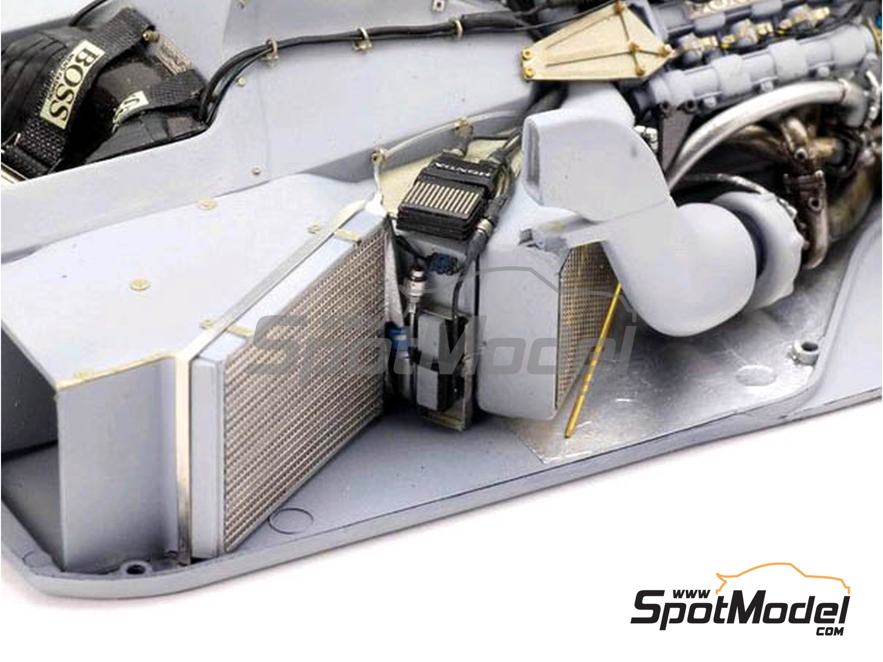 Image 11: McLaren Honda MP4/4 McLaren Racing Limited Team - FIA Formula 1 World Championship 1988 | Detail up set in 1/20 scale manufactured by Top Studio (ref.&nbsp;MD29011)