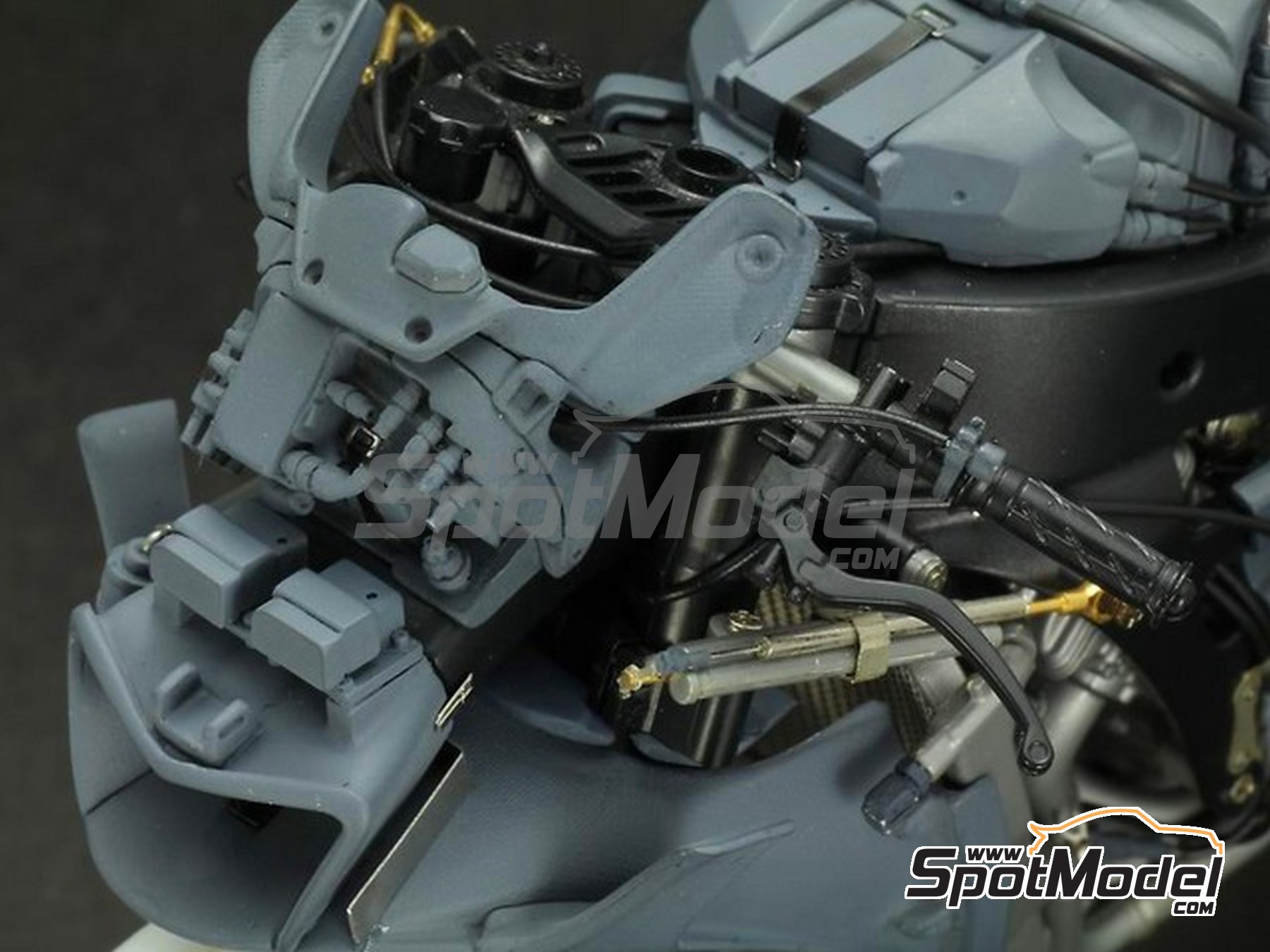 Image 12: Yamaha YZR-M1 - Motorcycle World Championship 2009 | Detail up set in 1/12 scale manufactured by Top Studio (ref.&nbsp;MD29012)