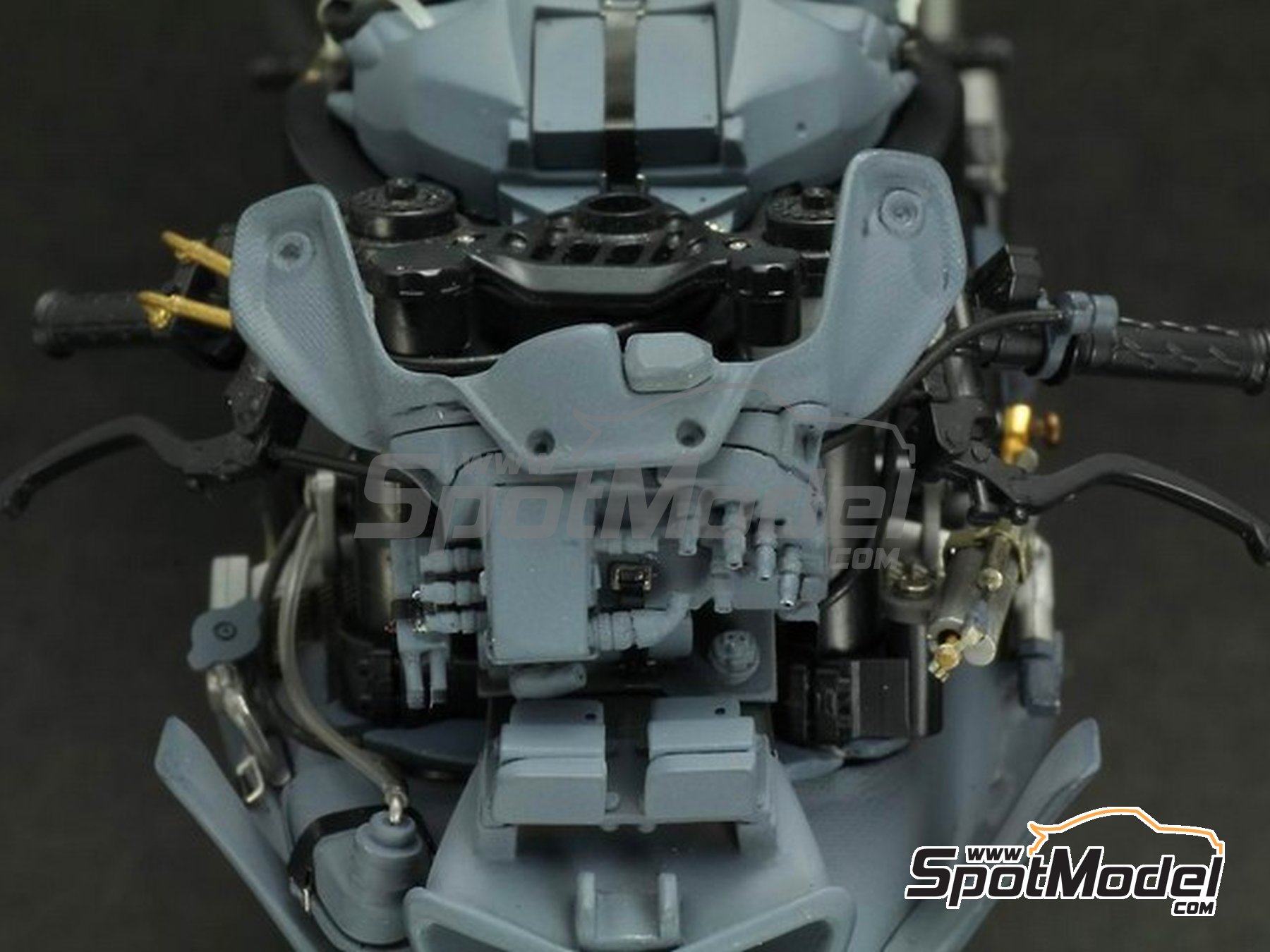 Image 13: Yamaha YZR-M1 - Motorcycle World Championship 2009 | Detail up set in 1/12 scale manufactured by Top Studio (ref.&nbsp;MD29012)