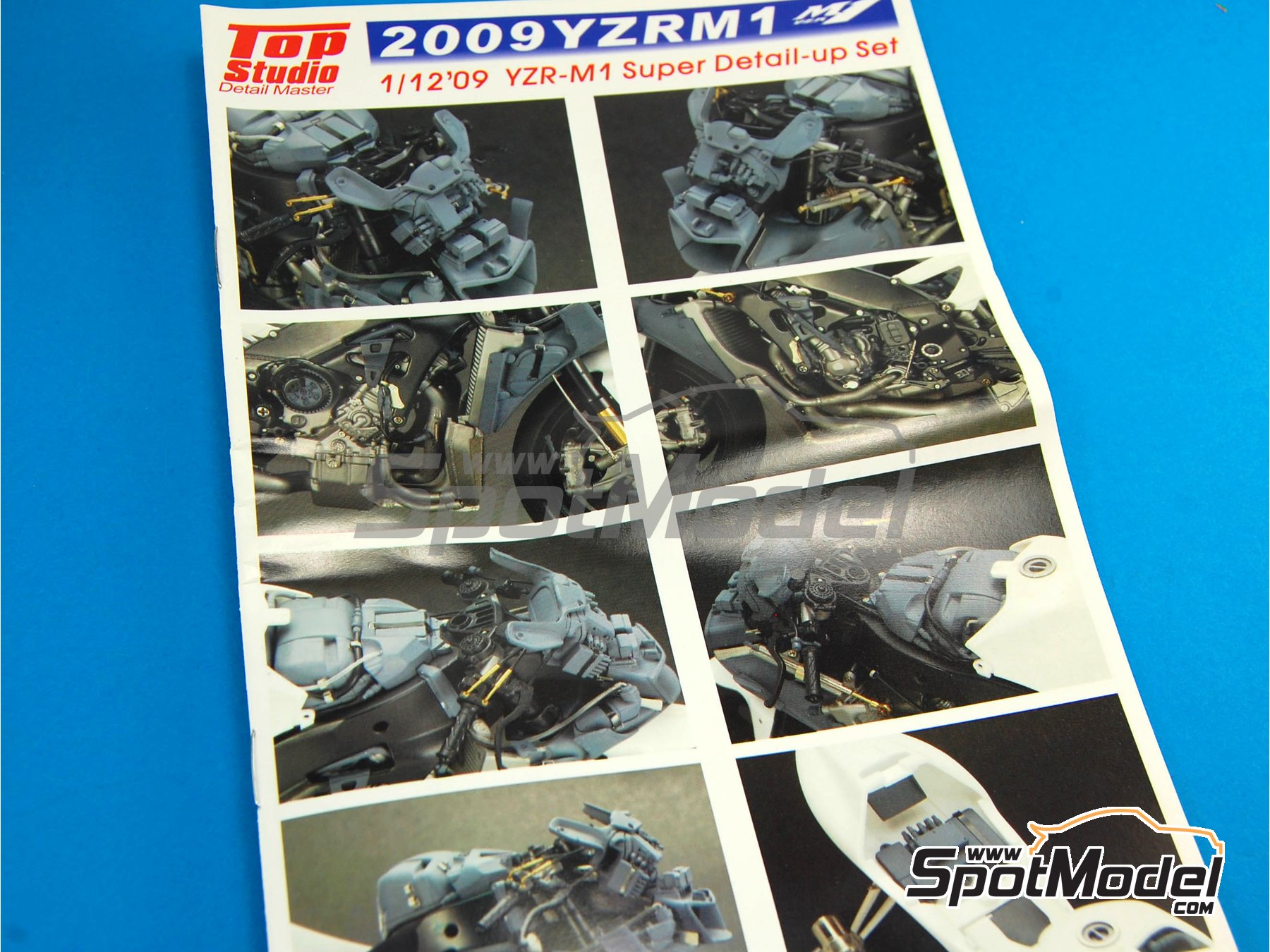 Image 15: Yamaha YZR-M1 - Motorcycle World Championship 2009 | Detail up set in 1/12 scale manufactured by Top Studio (ref.&nbsp;MD29012)