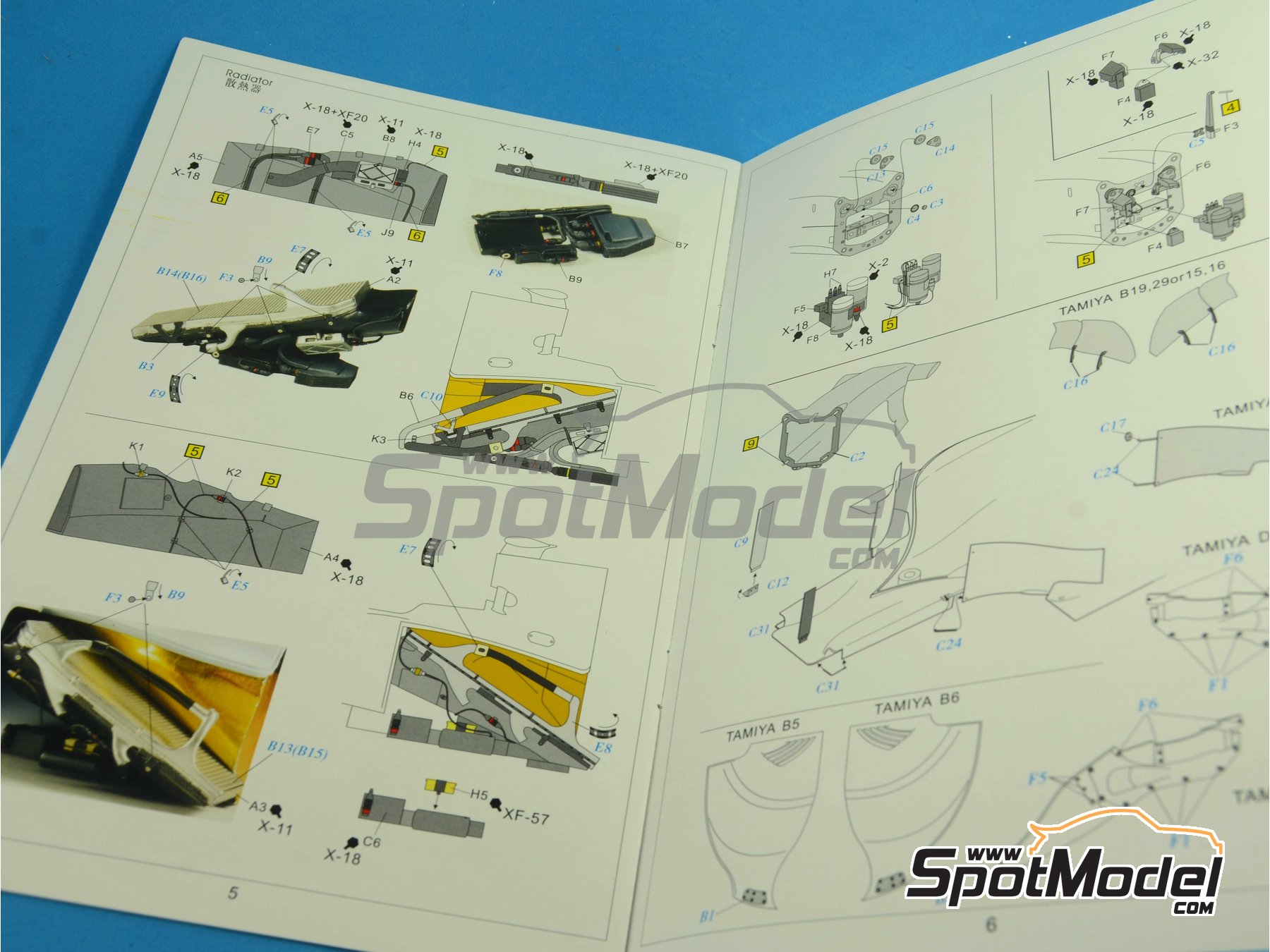 Image 41: RB Racing Renault RB6 - Campeonato del Mundo FIA de Formula 1 2010 | Set de mejora y detallado en escala 1/20 fabricado por Top Studio (ref. MD29014)