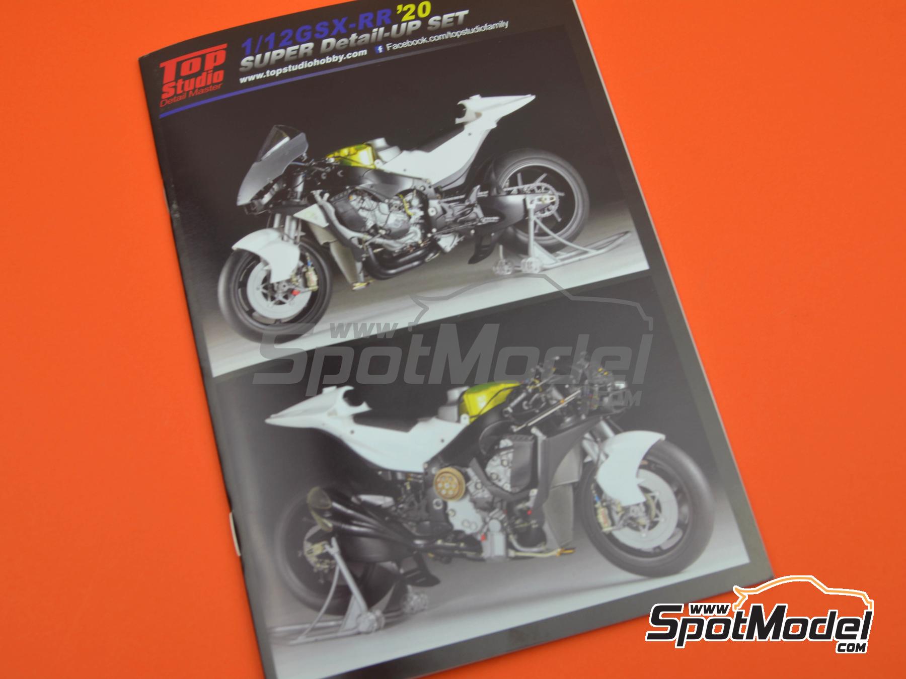 Image 37: Suzuki GSX-RR | Detail up set in 1/12 scale manufactured by Top Studio (ref.&nbsp;MD29019)