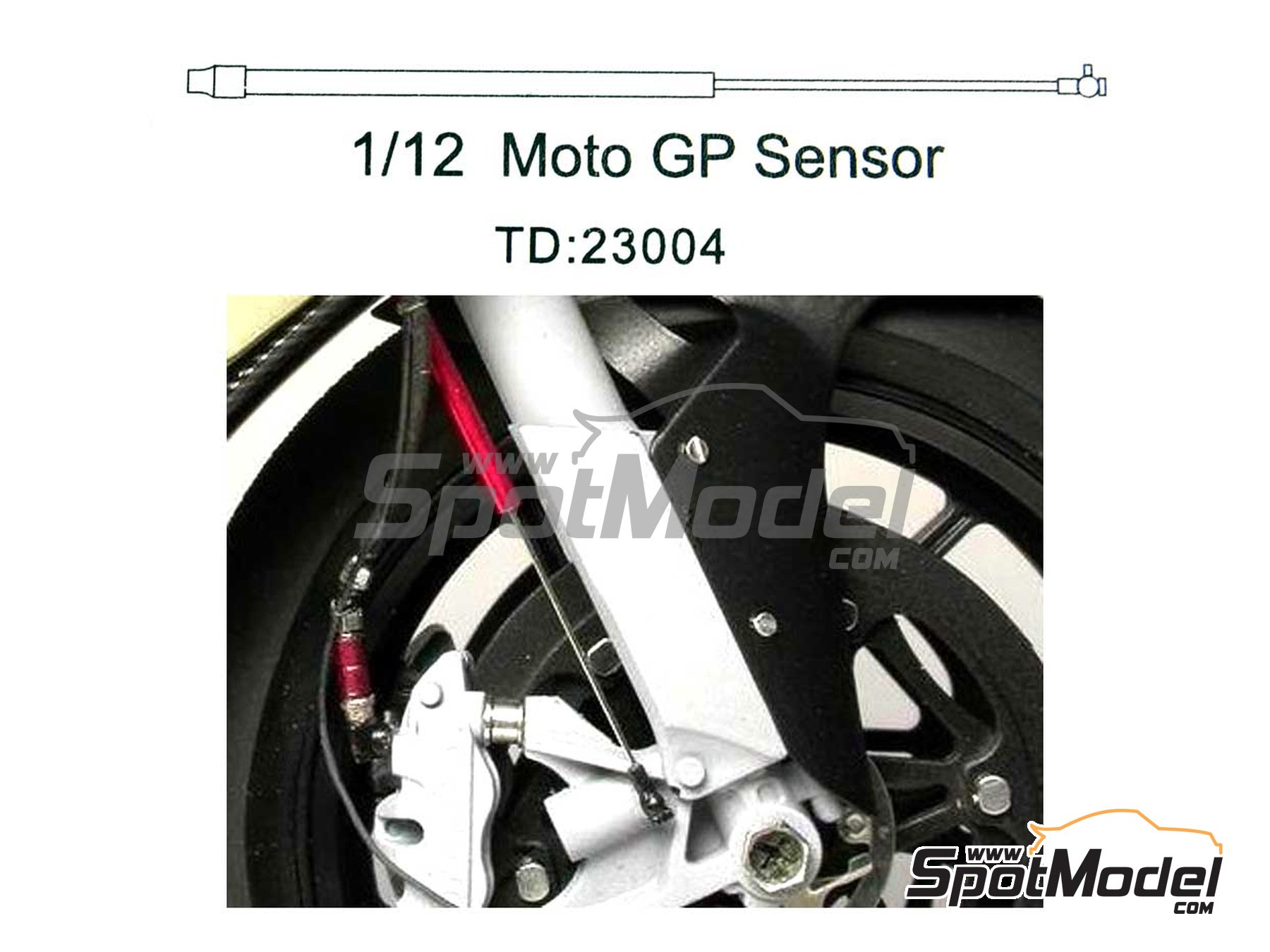 Image 1: MotoGP sensor | Detail in 1/12 scale manufactured by Top Studio (ref. TD23004)