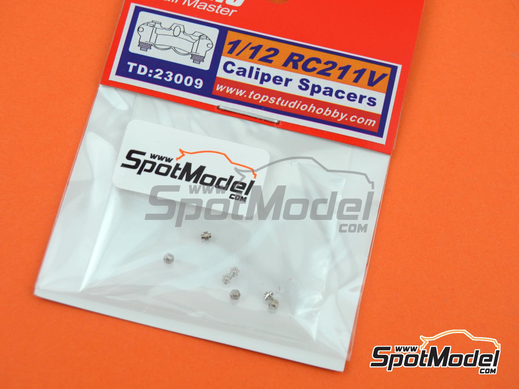 Image 3: Espaciadores pinza freno Honda RC211V | Detalle en escala&nbsp;1/12 fabricado por Top Studio (ref.&nbsp;TD23009)