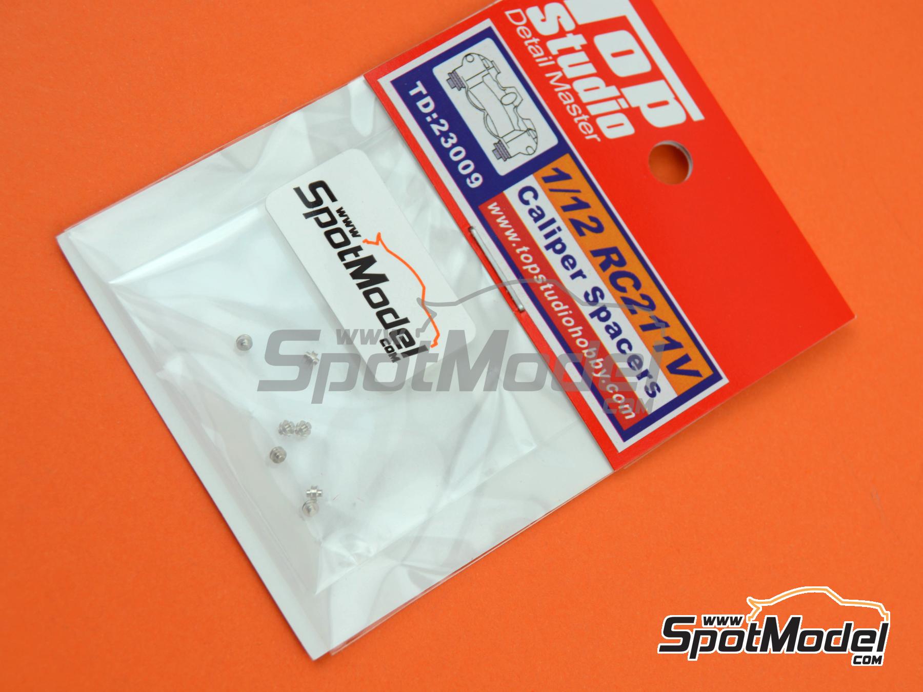 Image 4: Espaciadores pinza freno Honda RC211V | Detalle en escala&nbsp;1/12 fabricado por Top Studio (ref.&nbsp;TD23009)