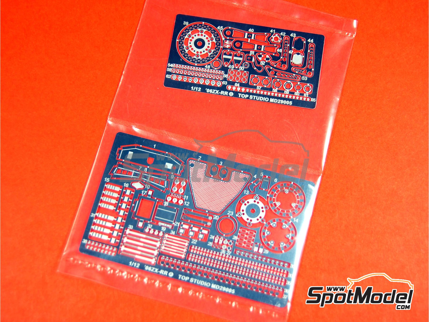 Image 3: Kawasaki Ninja ZX-RR -  2006 | Set de mejora y detallado en escala&nbsp;1/12 fabricado por Top Studio (ref.&nbsp;TD23016)