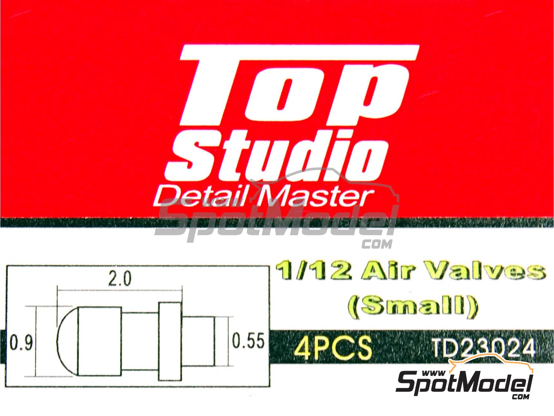 Image 2: Air valve | Air valve in 1/12 scale manufactured by Top Studio (ref. TD23024)