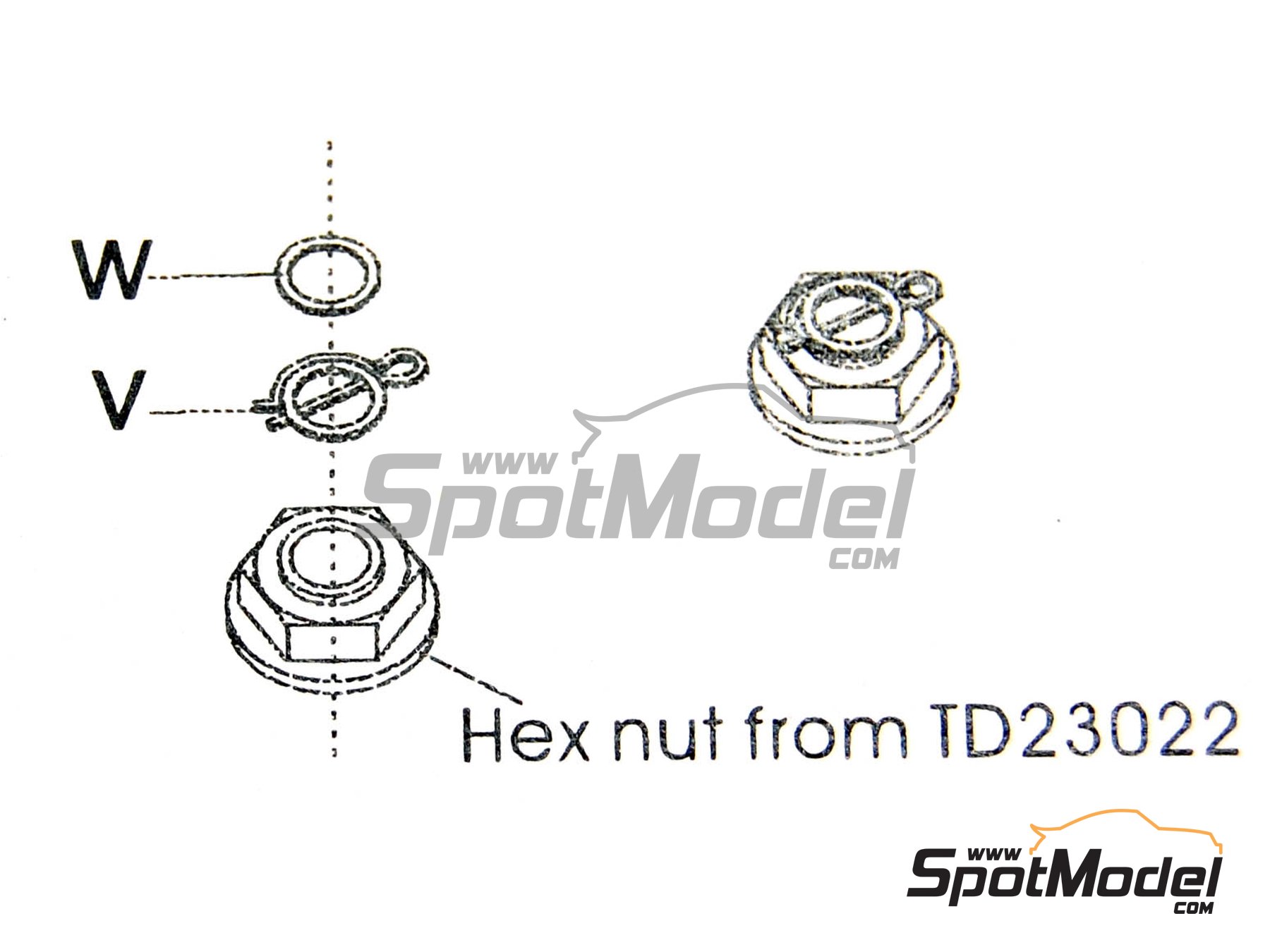 Image 6: Assorted details for MotoGP, cars, ... | Detail in 1/12 scale manufactured by Top Studio (ref. TD23027)