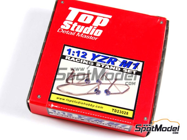 Image 5: Yamaha YZR-M1 Racing Stand Set | Racing stand in 1/12 scale manufactured by Top Studio (ref.&nbsp;TD23028)