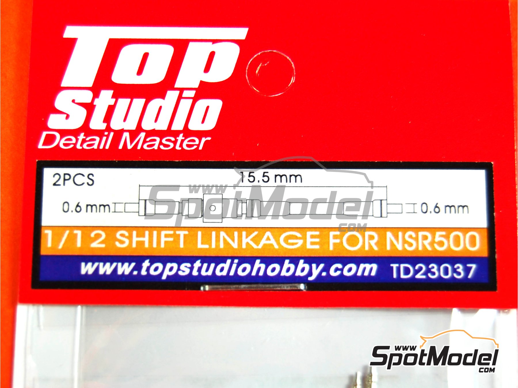Image 3: Varilla de cambio para Honda NSR500 - Campeonato del Mundo de Motociclismo | Detalle en escala&nbsp;1/12 fabricado por Top Studio (ref.&nbsp;TD23037)