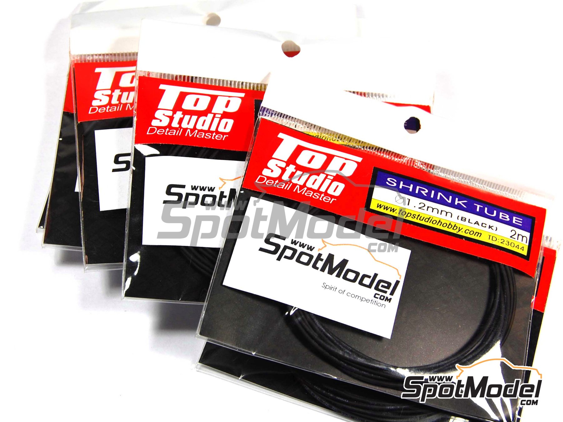 Image 2: Shrink tube 1.2 mm x 2.00 m - Black | Pipe manufactured by Top Studio (ref.&nbsp;TD23044)